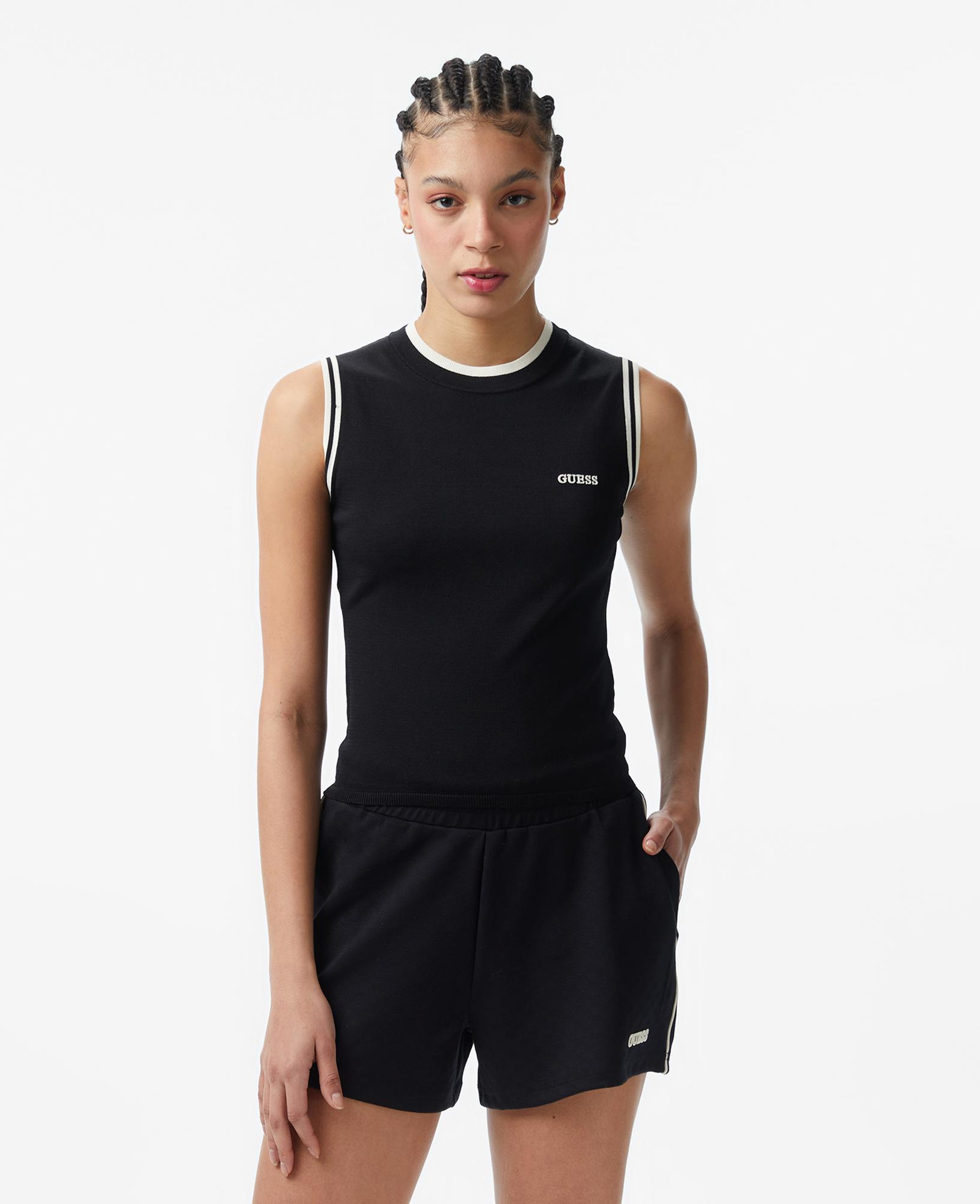 Guess Gabry Aktif Kadın Siyah Sweatshirt