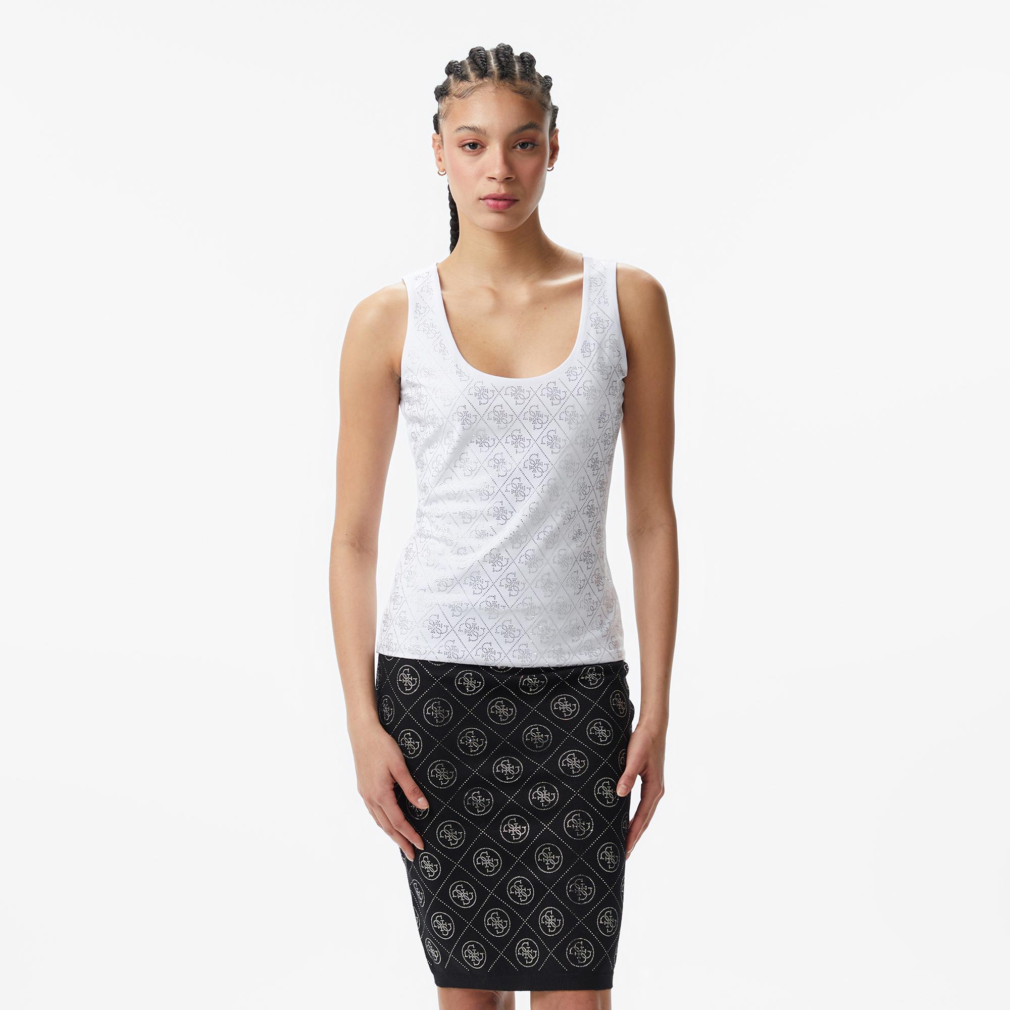 Guess Kadın Beyaz T-Shirt