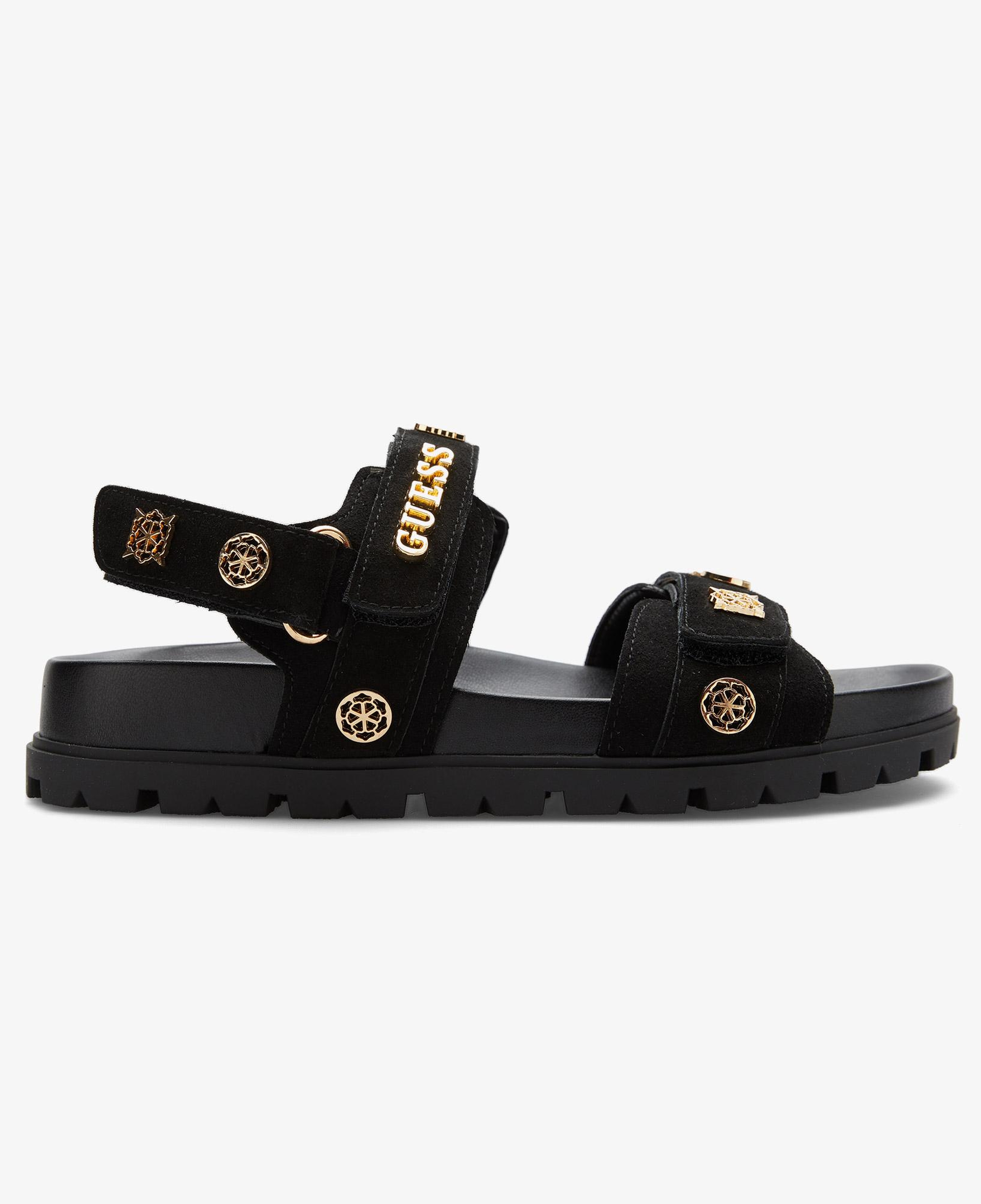 Guess Florizi Deri Kadın Siyah Sandalet