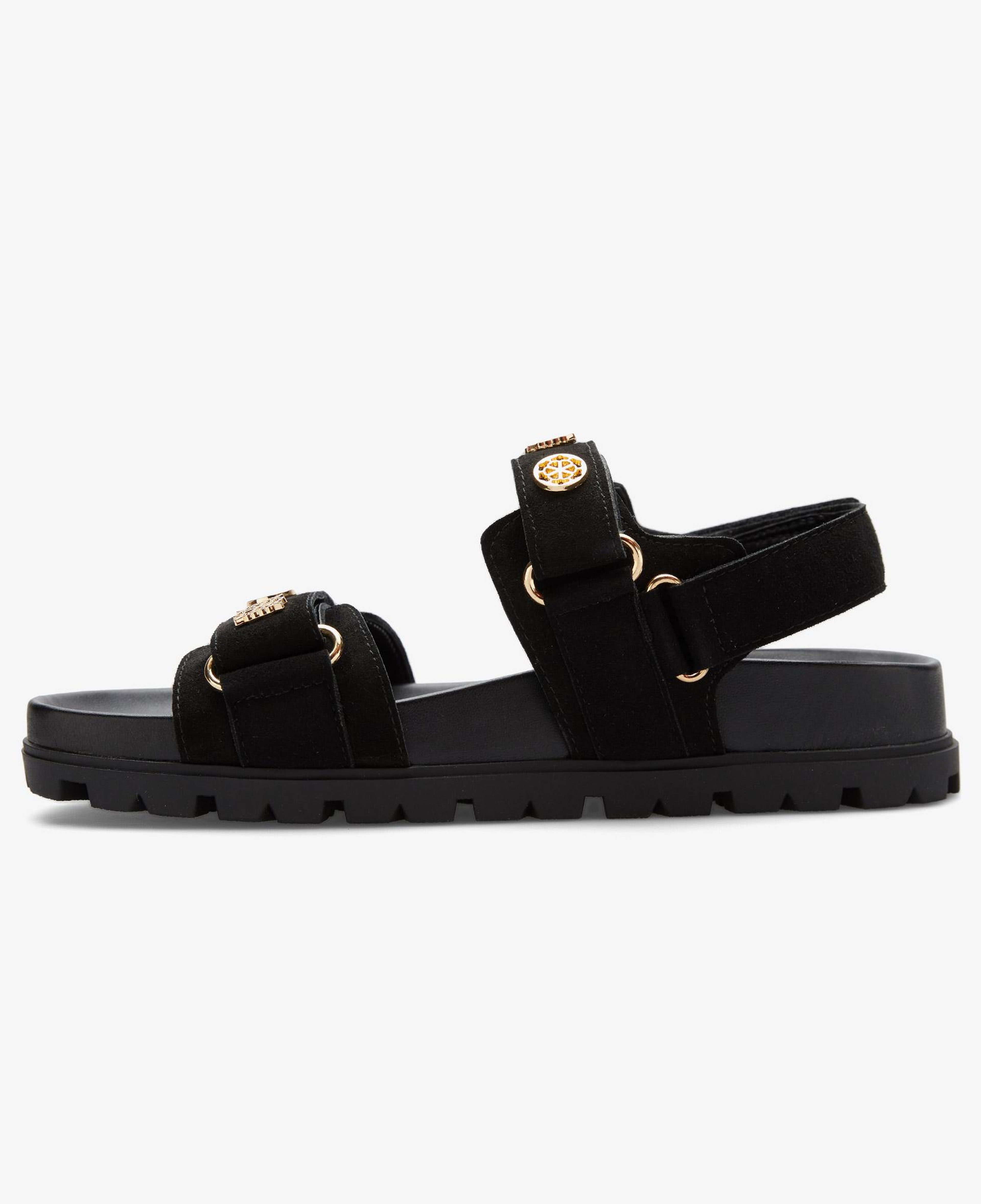 Guess Florizi Deri Kadın Siyah Sandalet