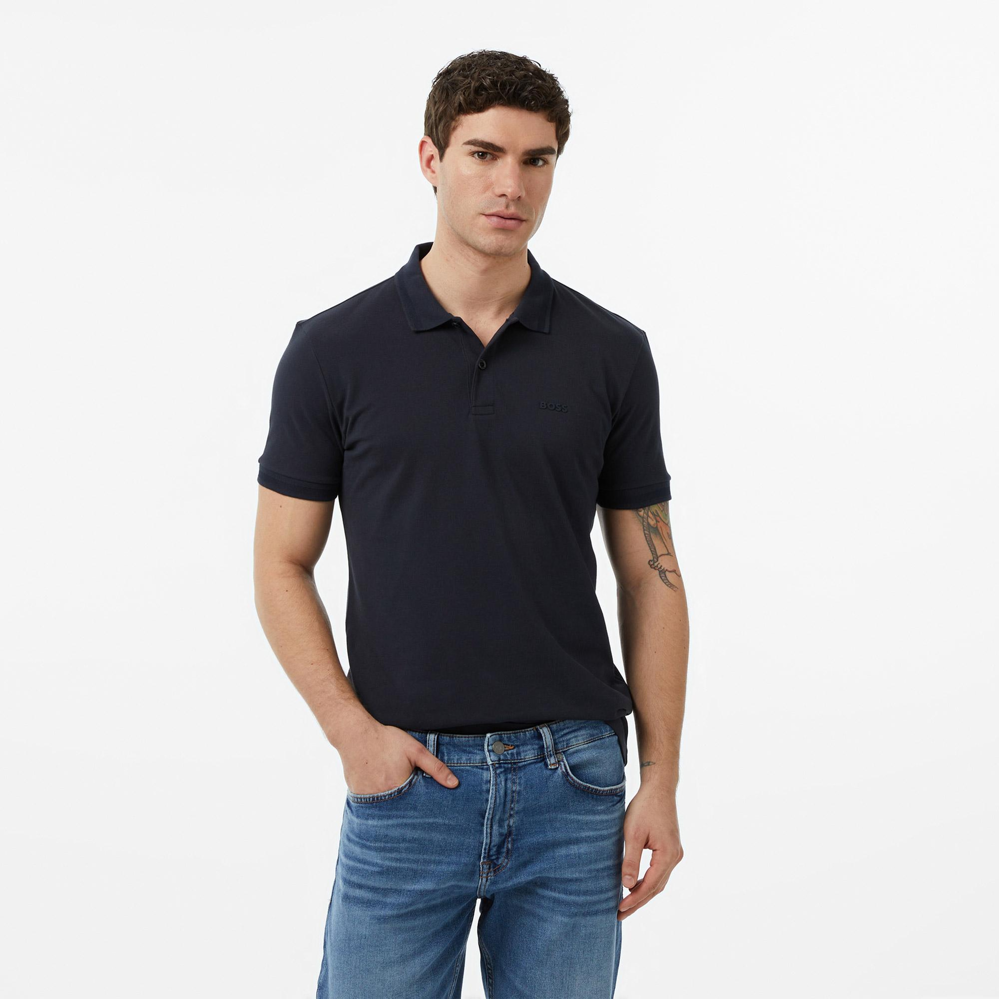 Boss Pio Erkek Lacivert Polo