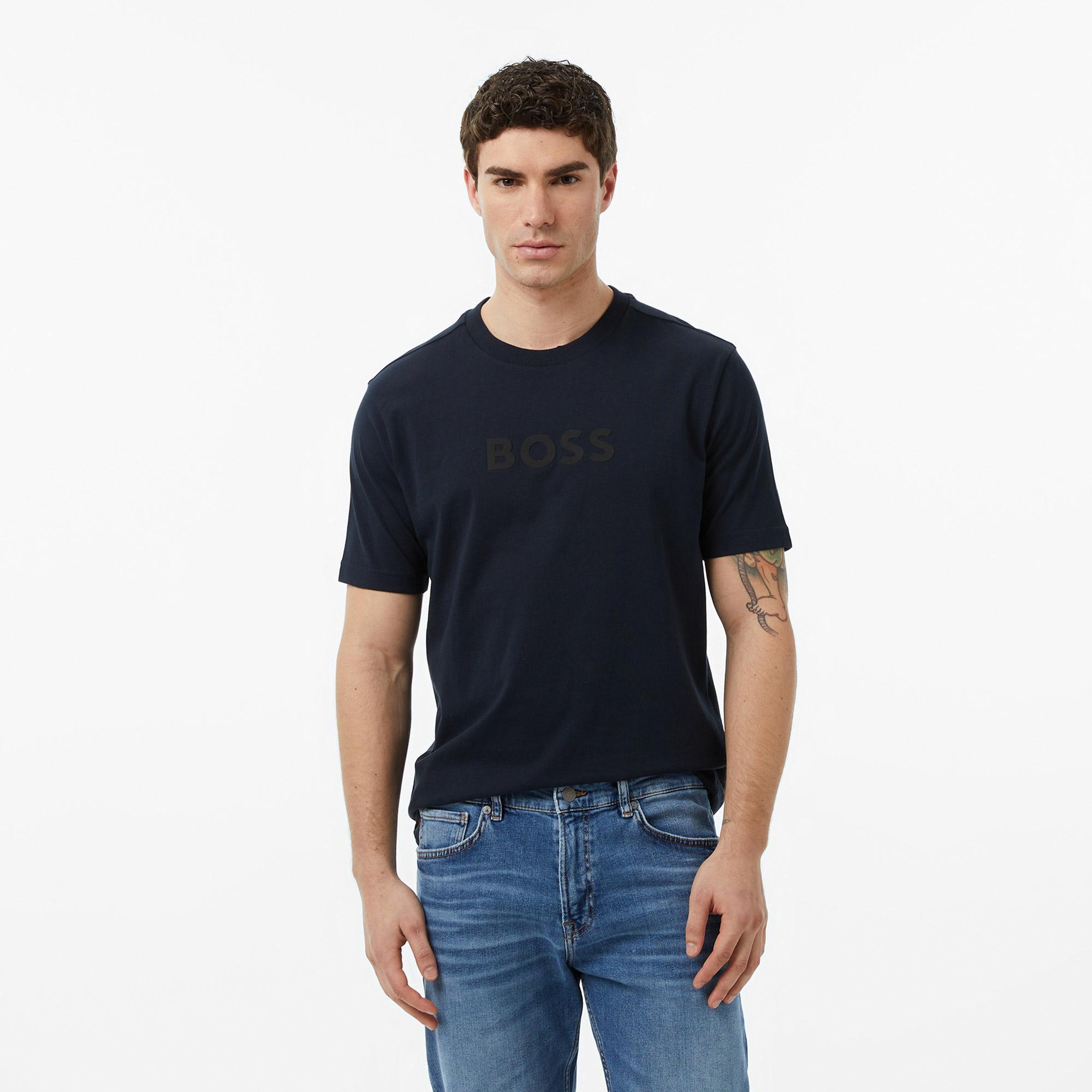 Boss TS Logo Erkek Lacivert T-Shirt