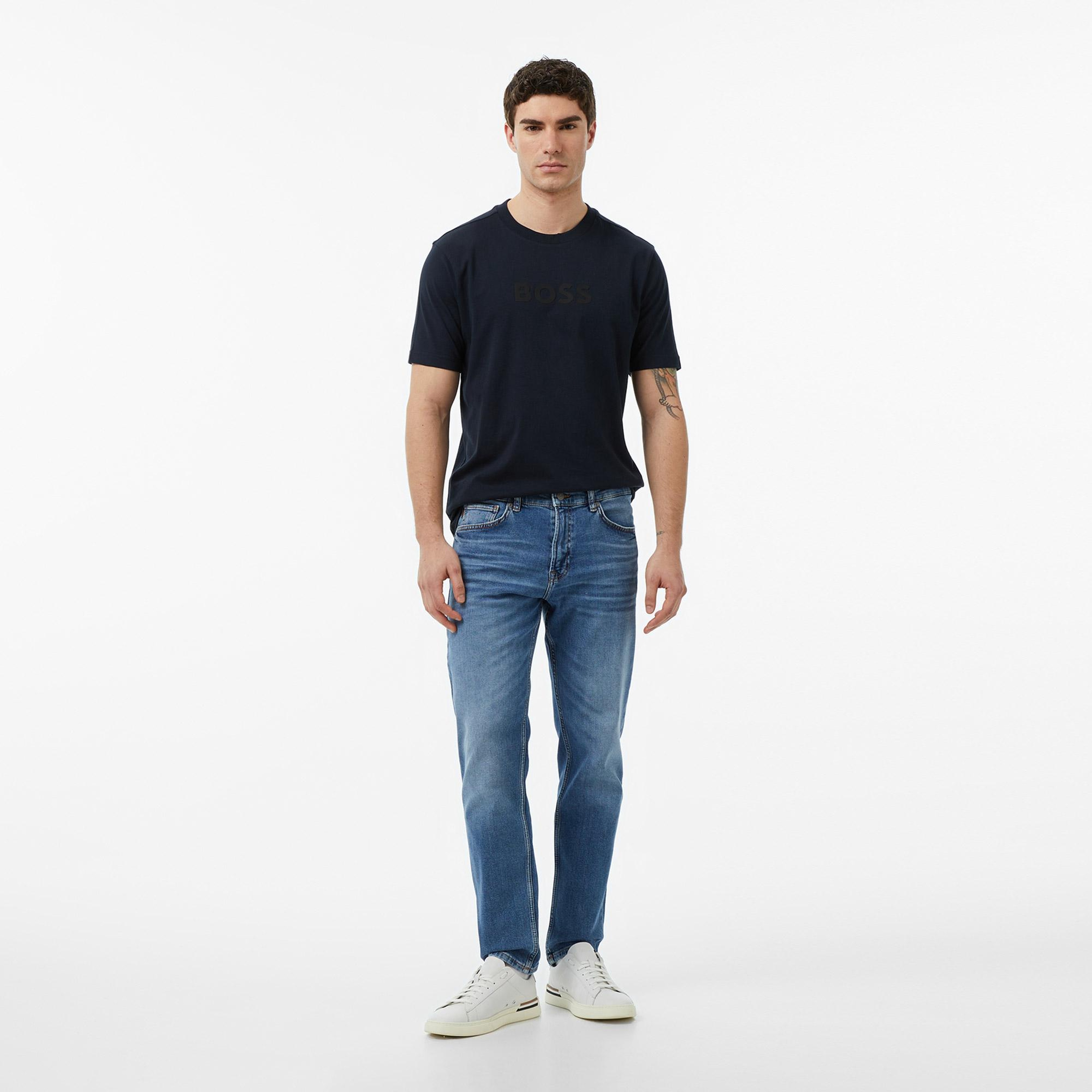 Boss TS Logo Erkek Lacivert T-Shirt