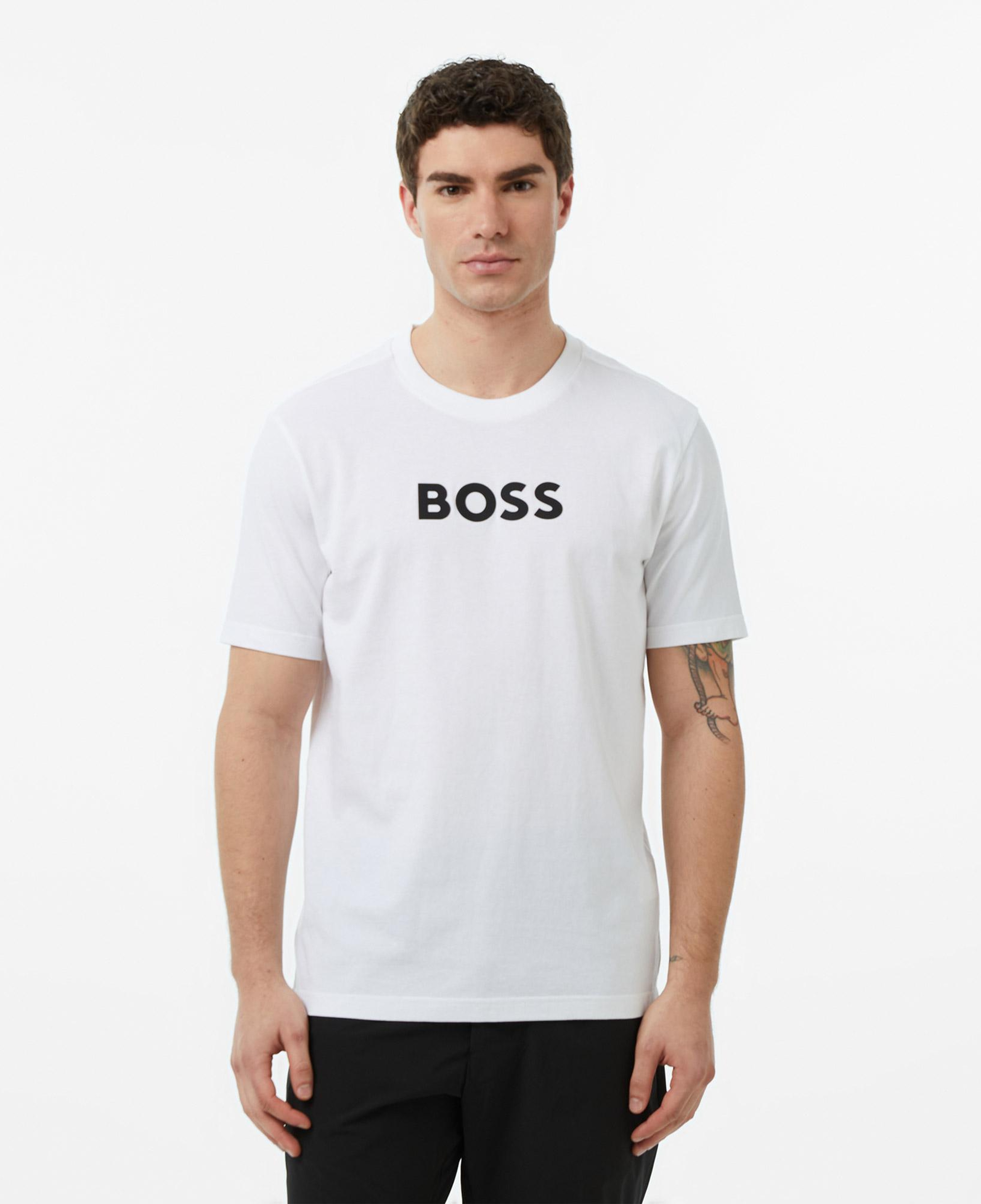 Boss TS Logo Erkek Beyaz T-Shirt