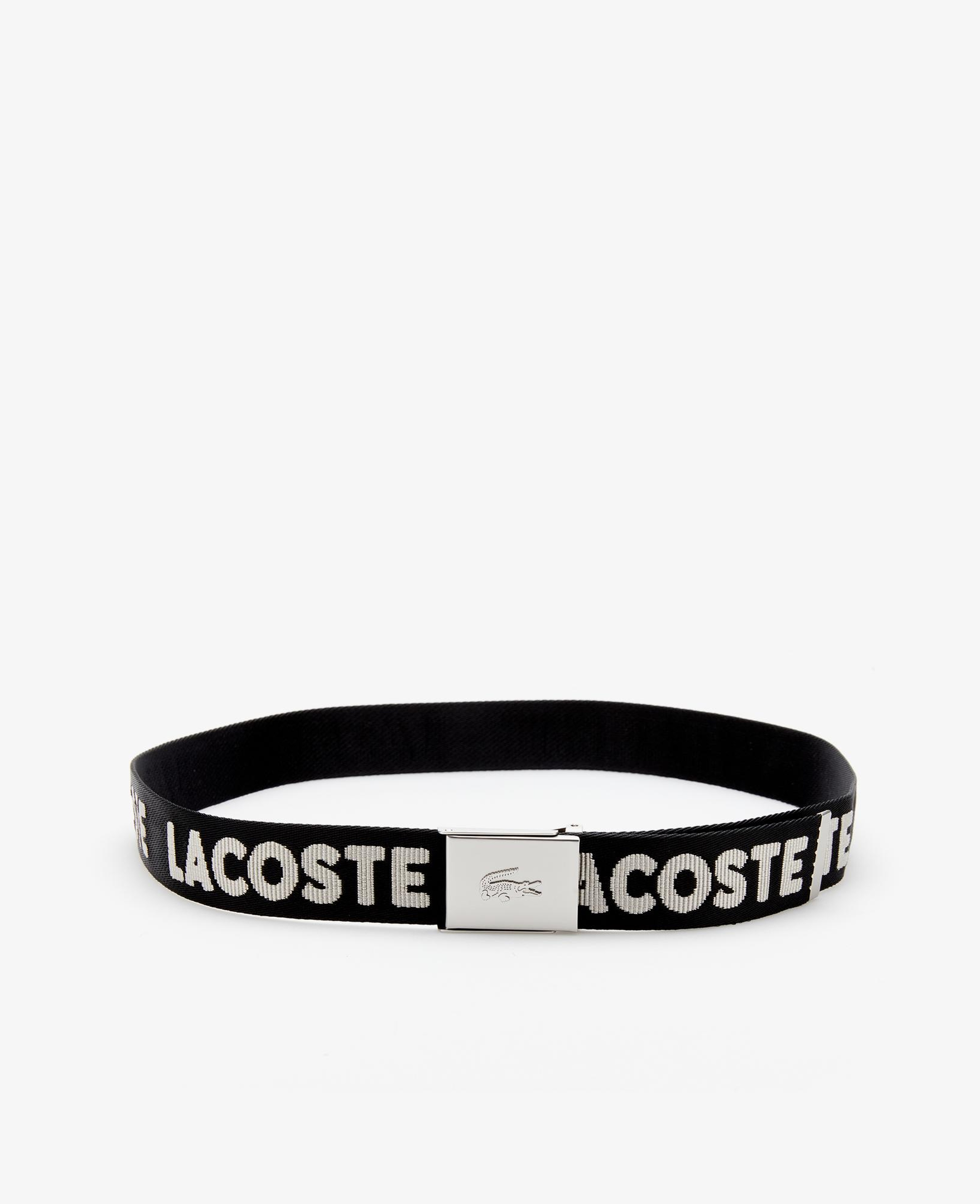 Lacoste Casual Erkek Baskılı Siyah Kemer