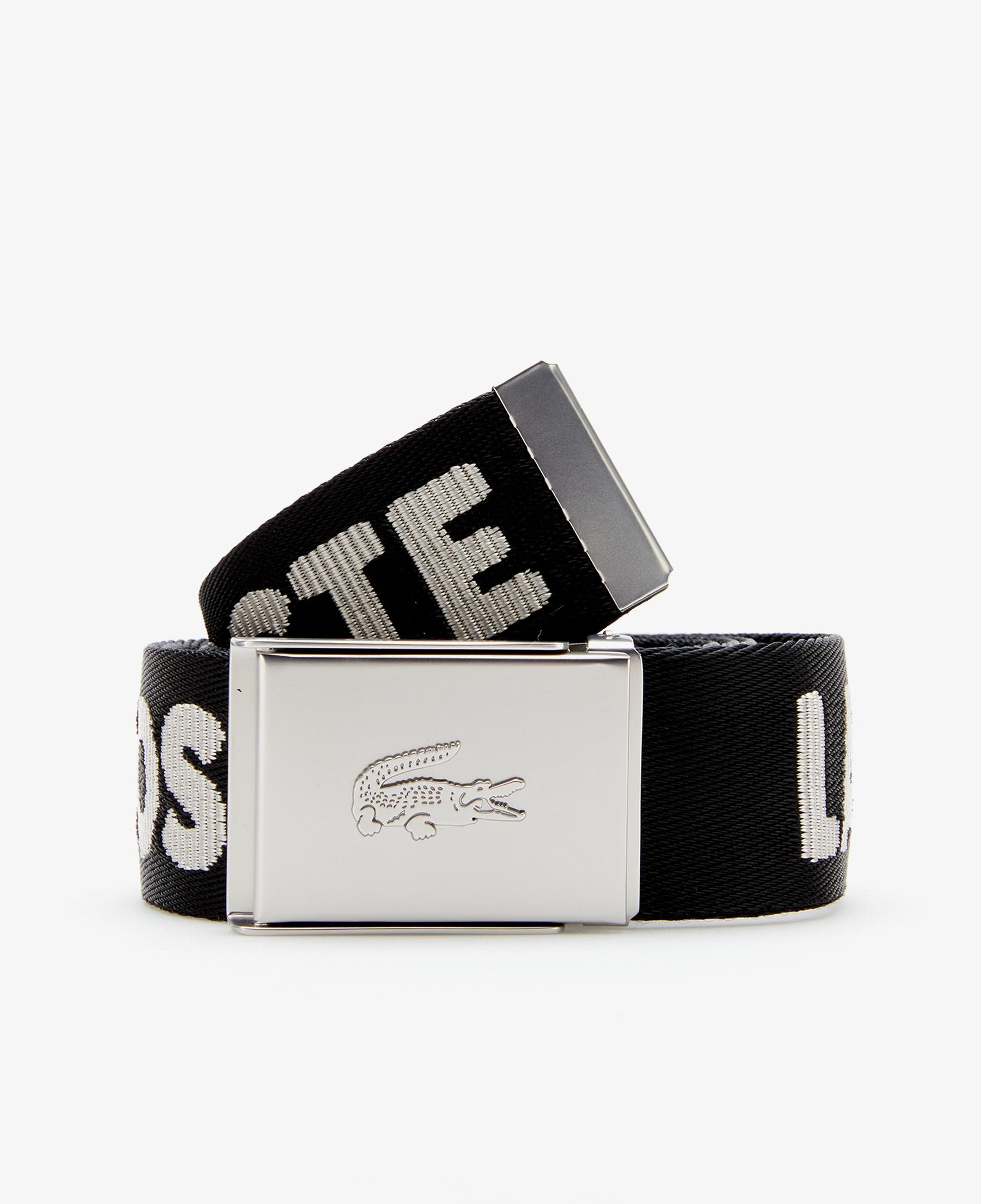 Lacoste Casual Erkek Baskılı Siyah Kemer