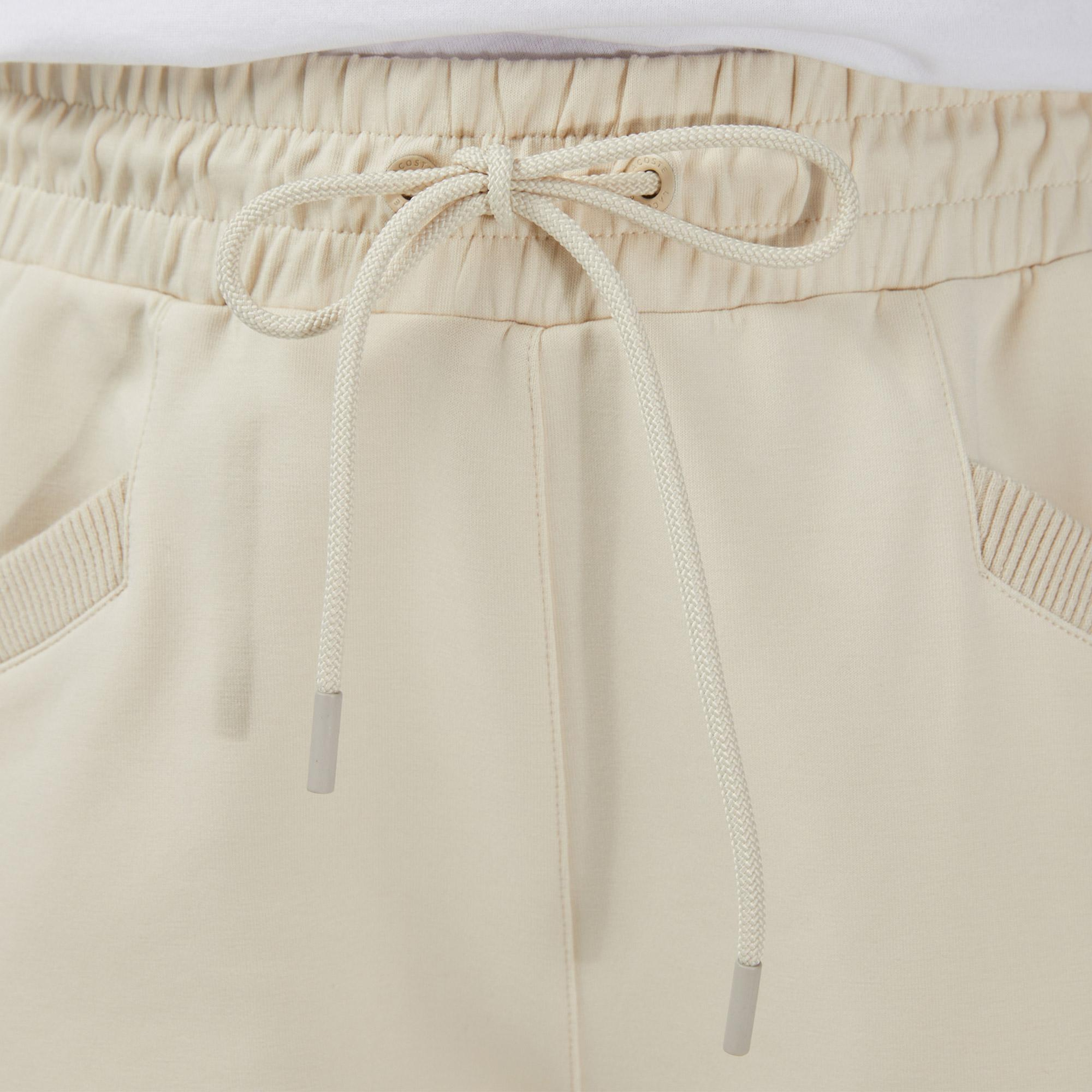 Lacoste Kadın Straight Fit Krem Eşofman Altı