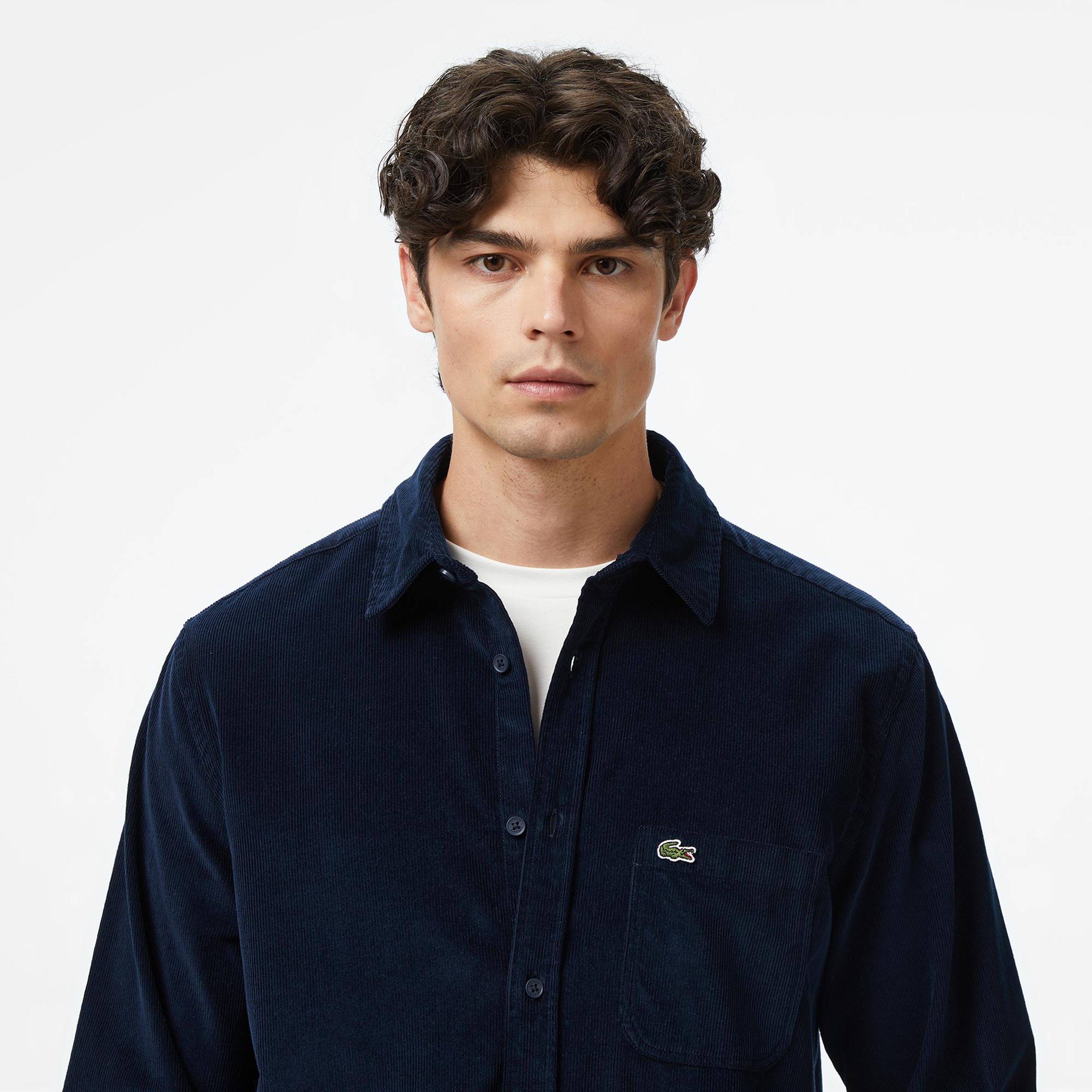 Lacoste Erkek Regular Fit Lacivert Gömlek