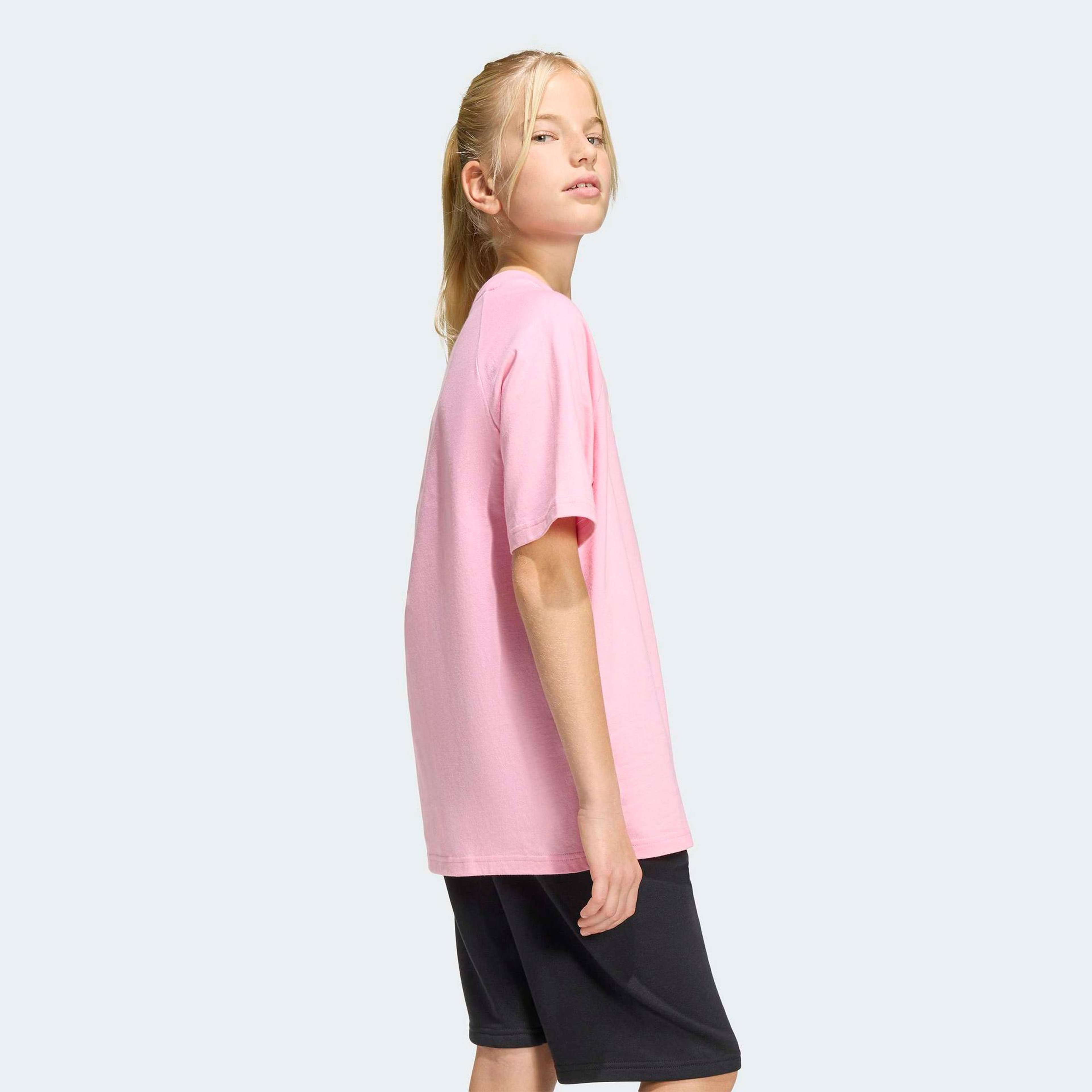 adidas Graphic Trefoil Çocuk Pembe T-Shirt