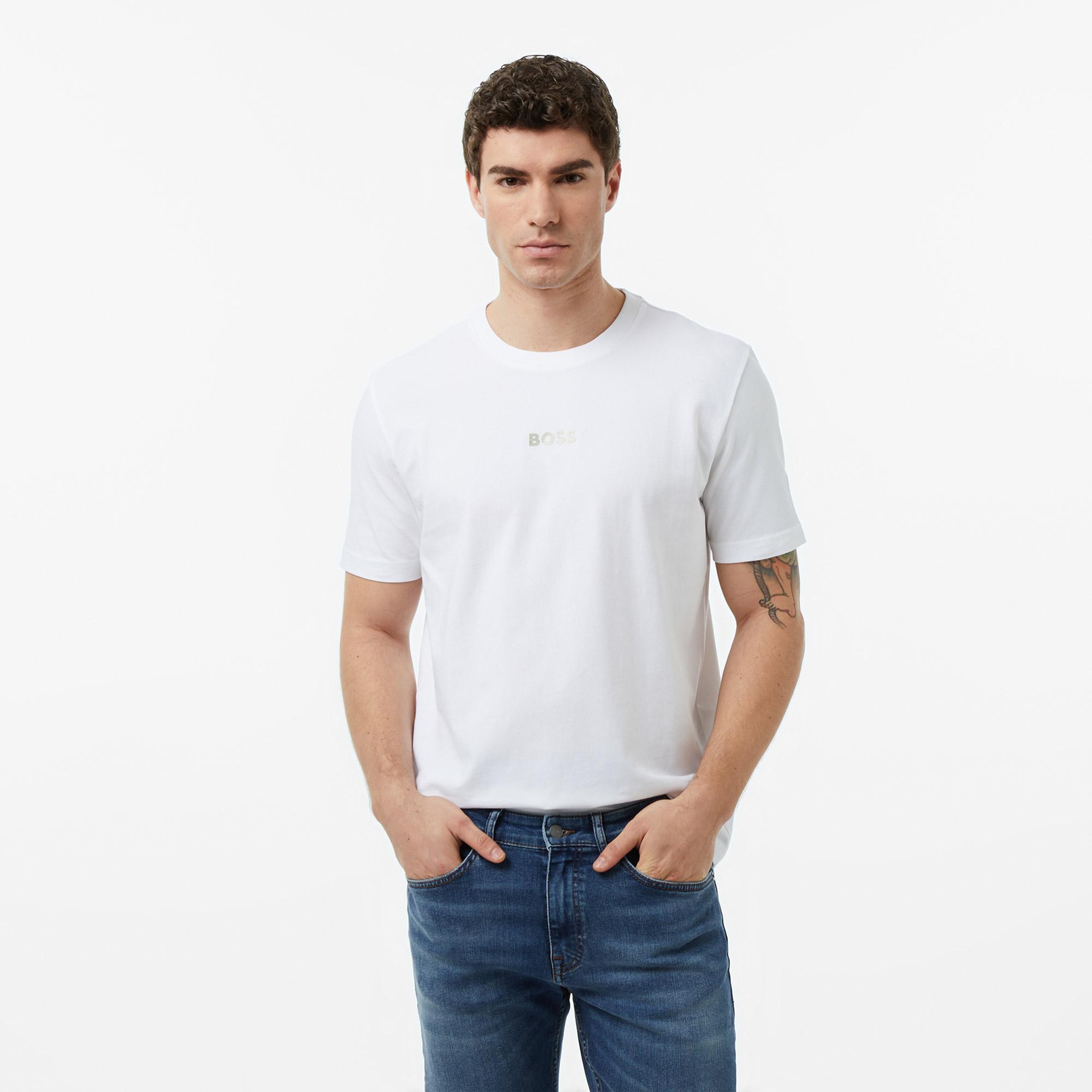 Boss TS Join Erkek Beyaz T-Shirt