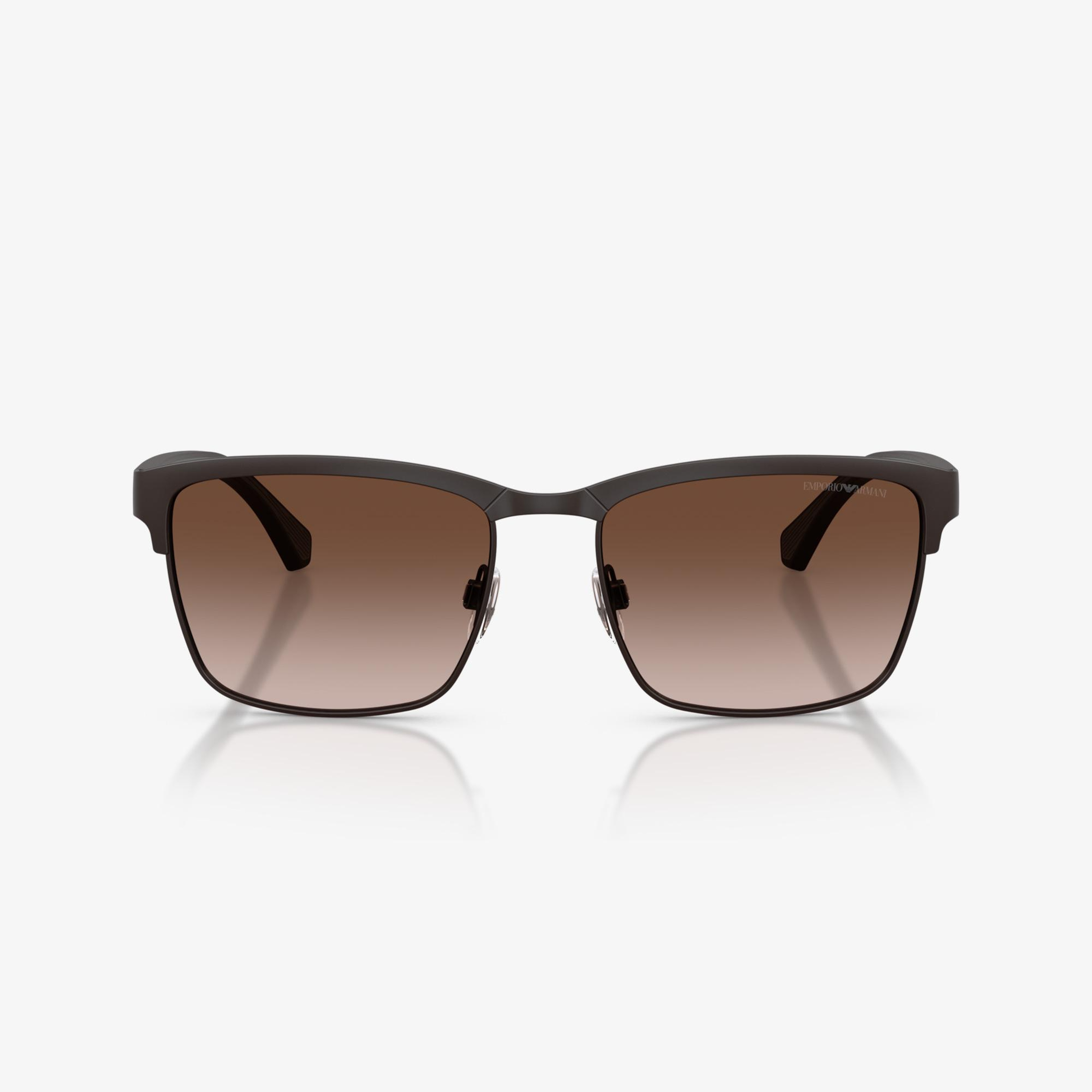 Emporio Armani EA2087 Erkek Koyu Kahverengi Güneş Gözlüğü