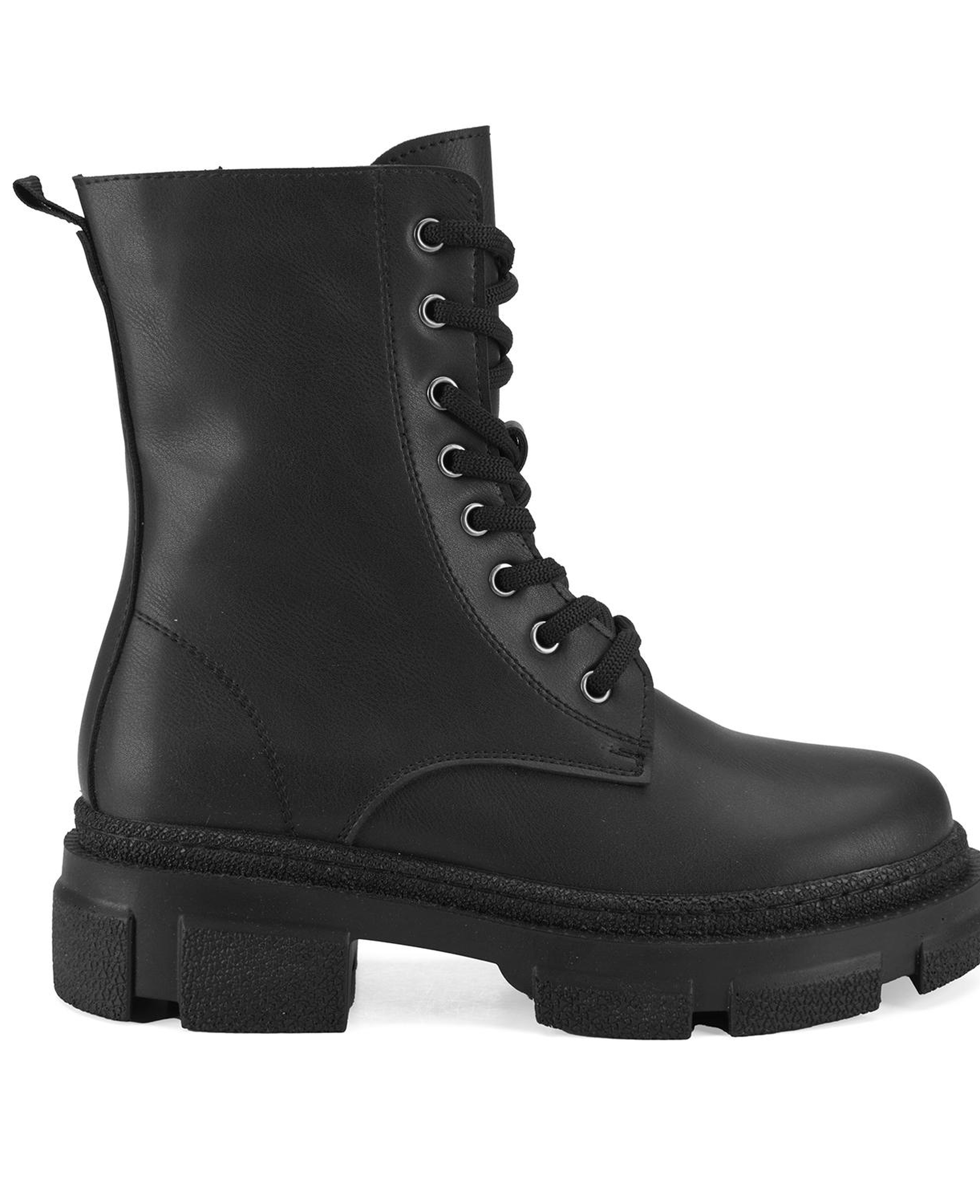 Kadın Siyah Fermuarlı Bot