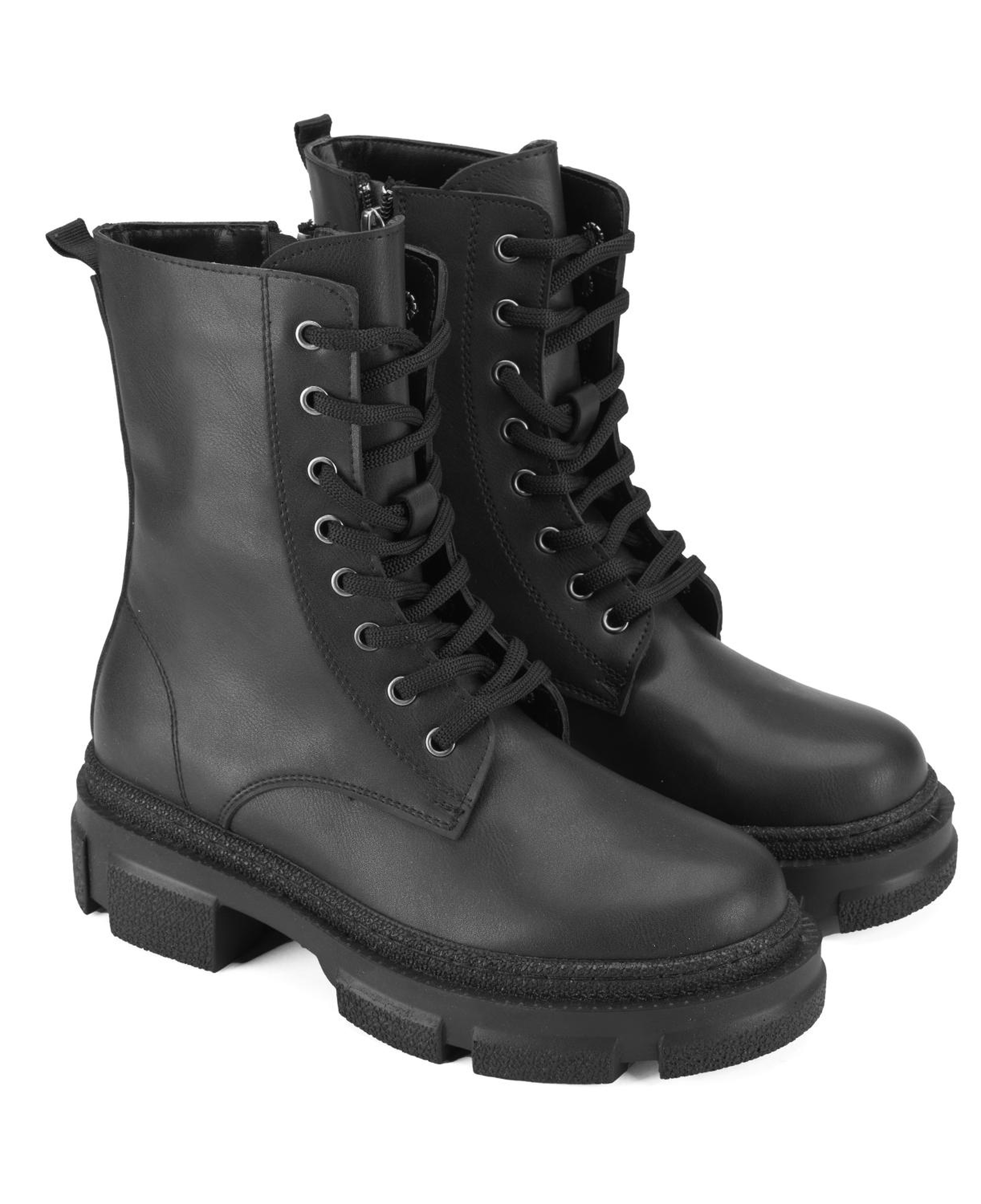 Kadın Siyah Fermuarlı Bot