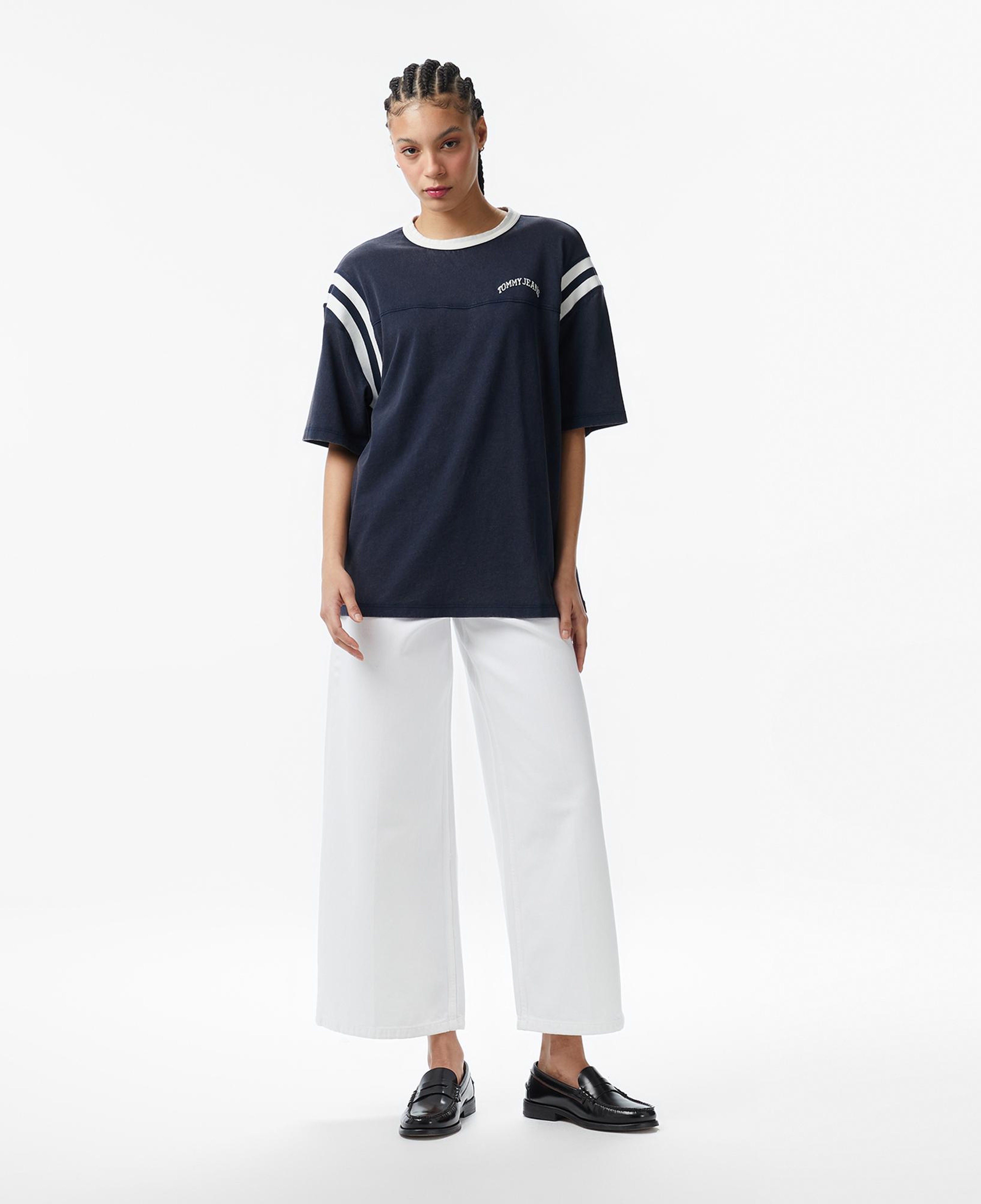 Tommy Hilfiger Varsity Kadın Lacivert T-Shirt