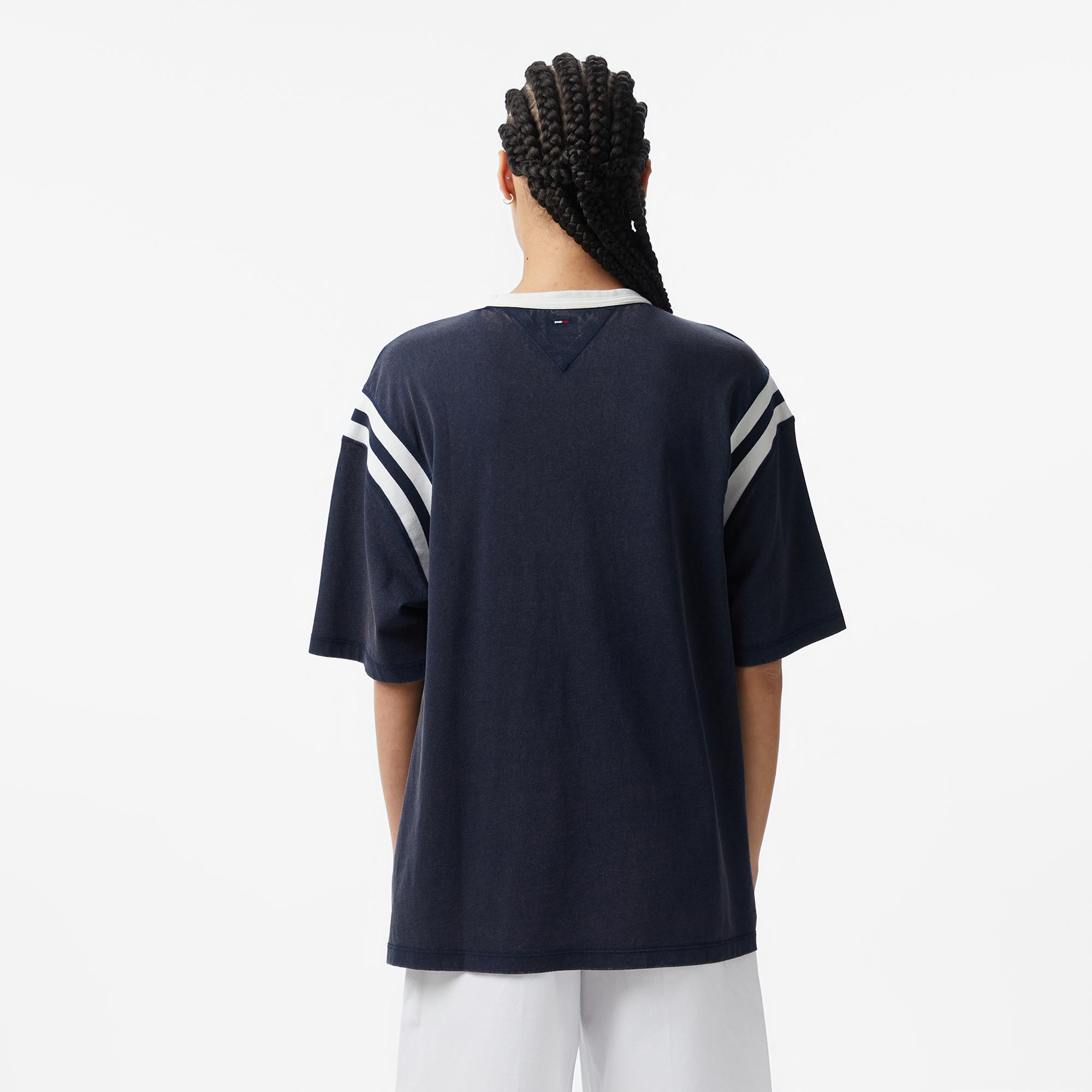 Tommy Hilfiger Varsity Kadın Lacivert T-Shirt