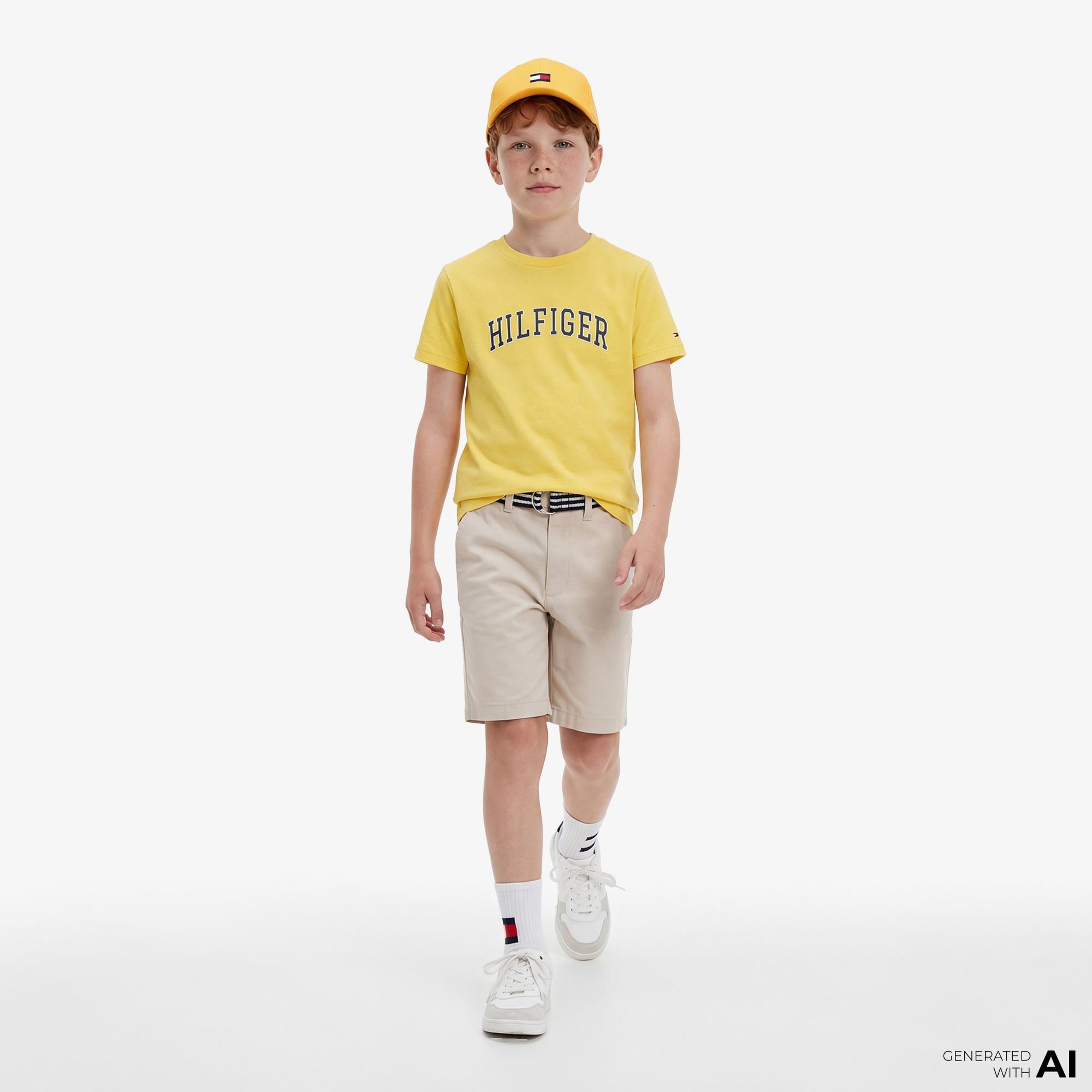 Tommy Hilfiger Graphic Çocuk Sarı T-Shirt