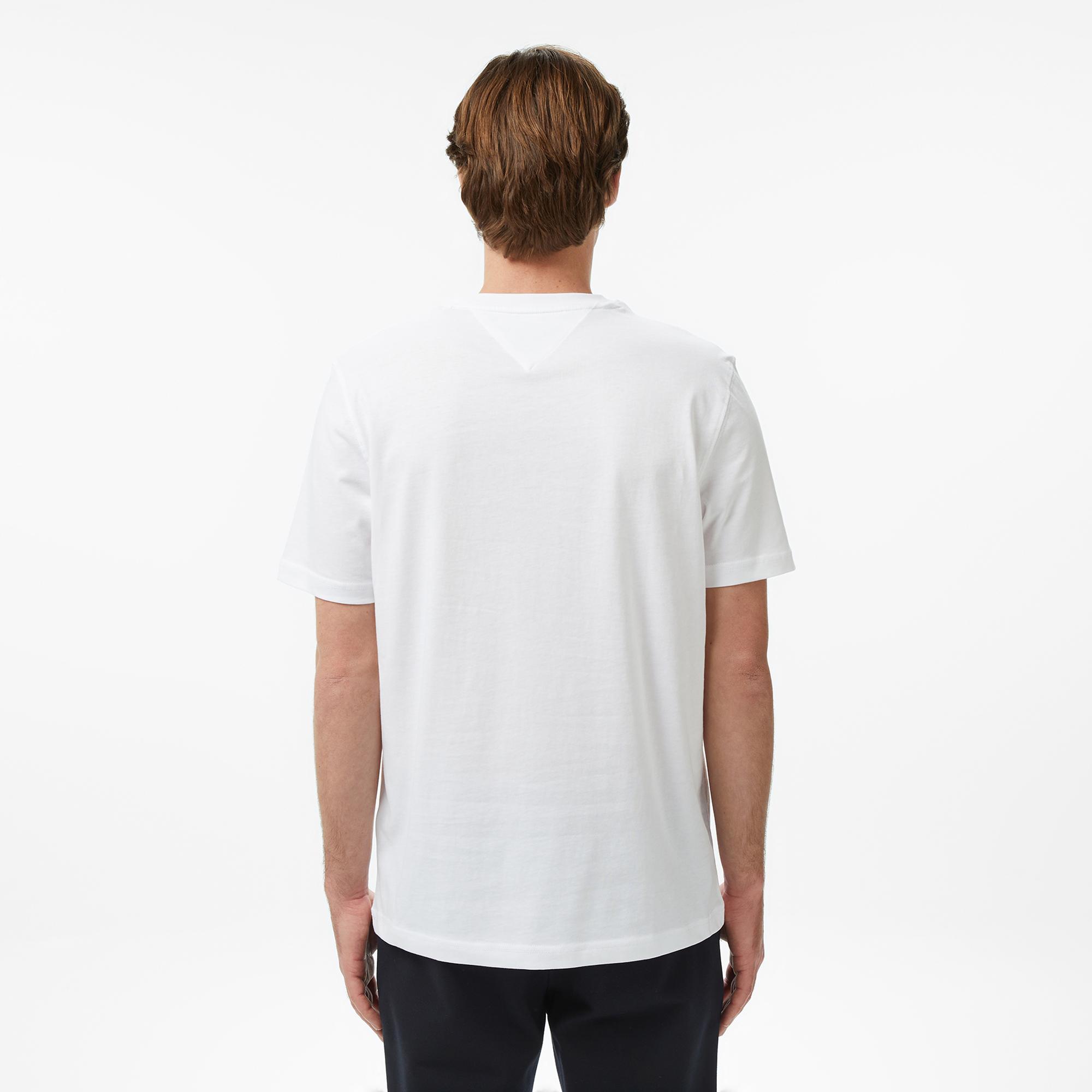 Tommy Hilfiger Brand Love Erkek Beyaz T-Shirt