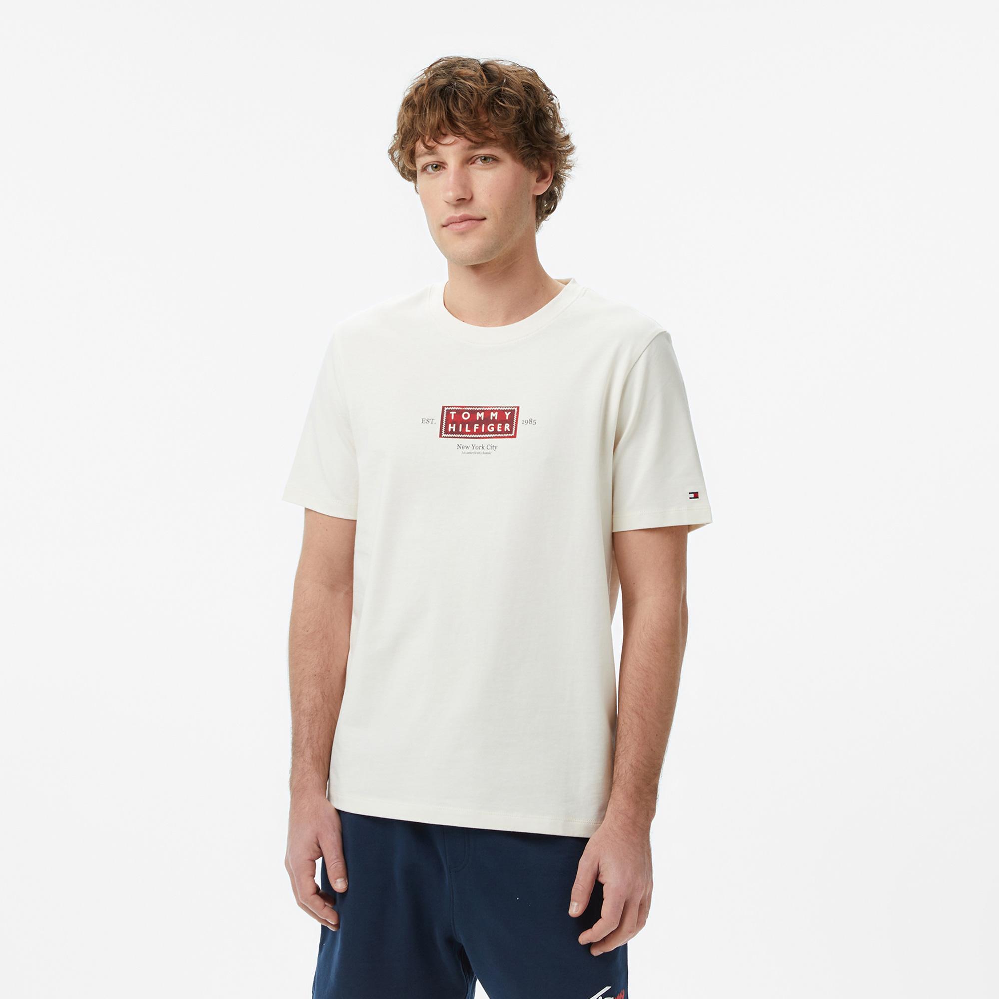 Tommy Hilfiger Heritage Series Erkek Krem Rengi T-Shirt