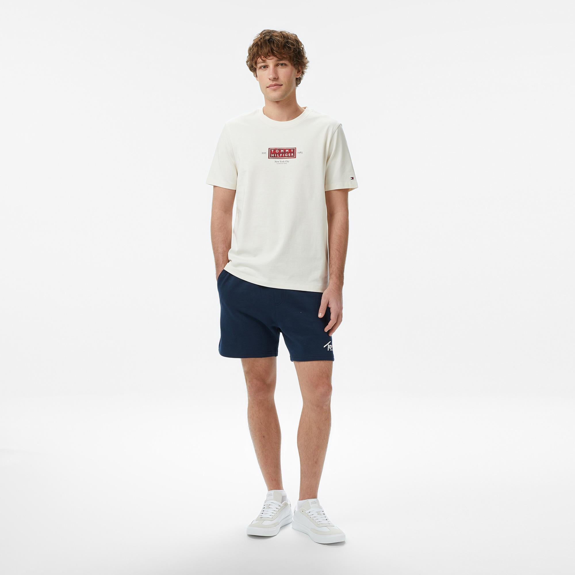 Tommy Hilfiger Heritage Series Erkek Krem Rengi T-Shirt