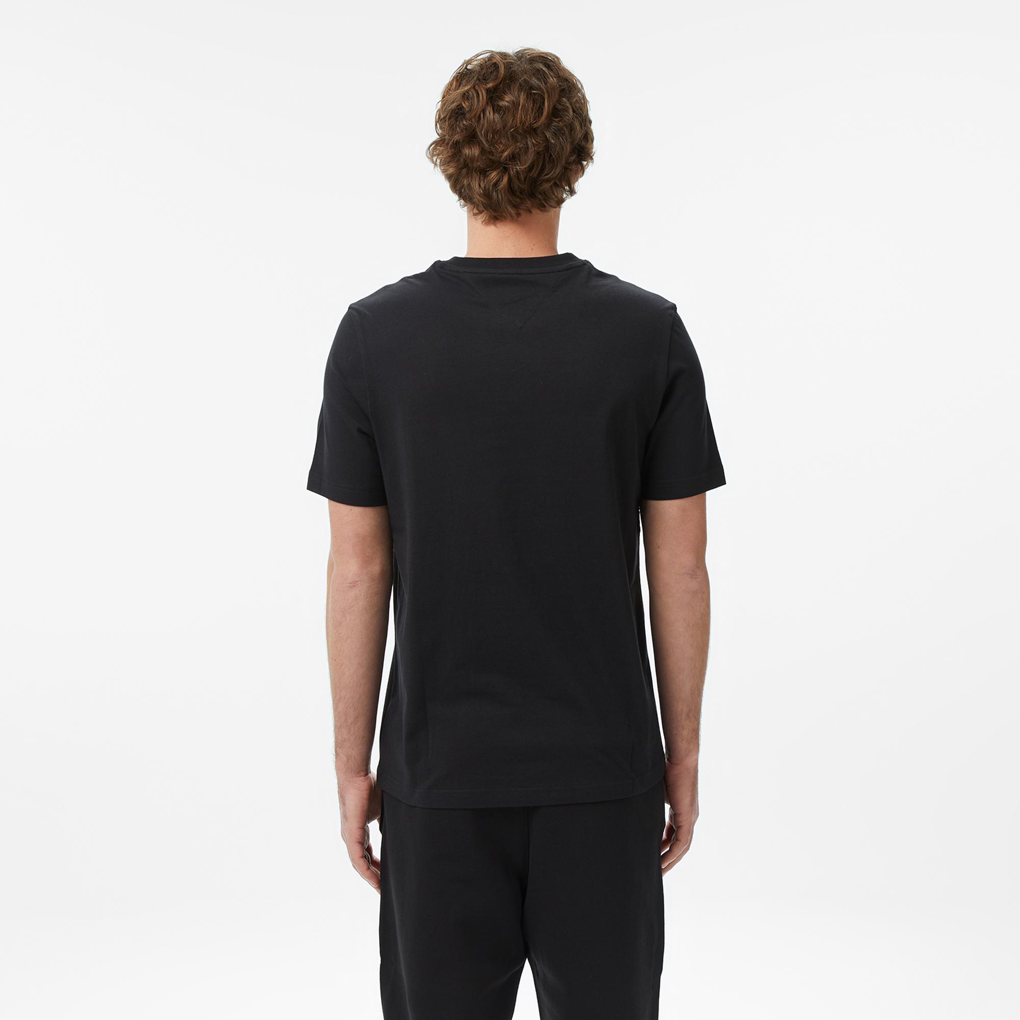 Tommy Hilfiger Brand Love Graphic Erkek Siyah T-Shirt