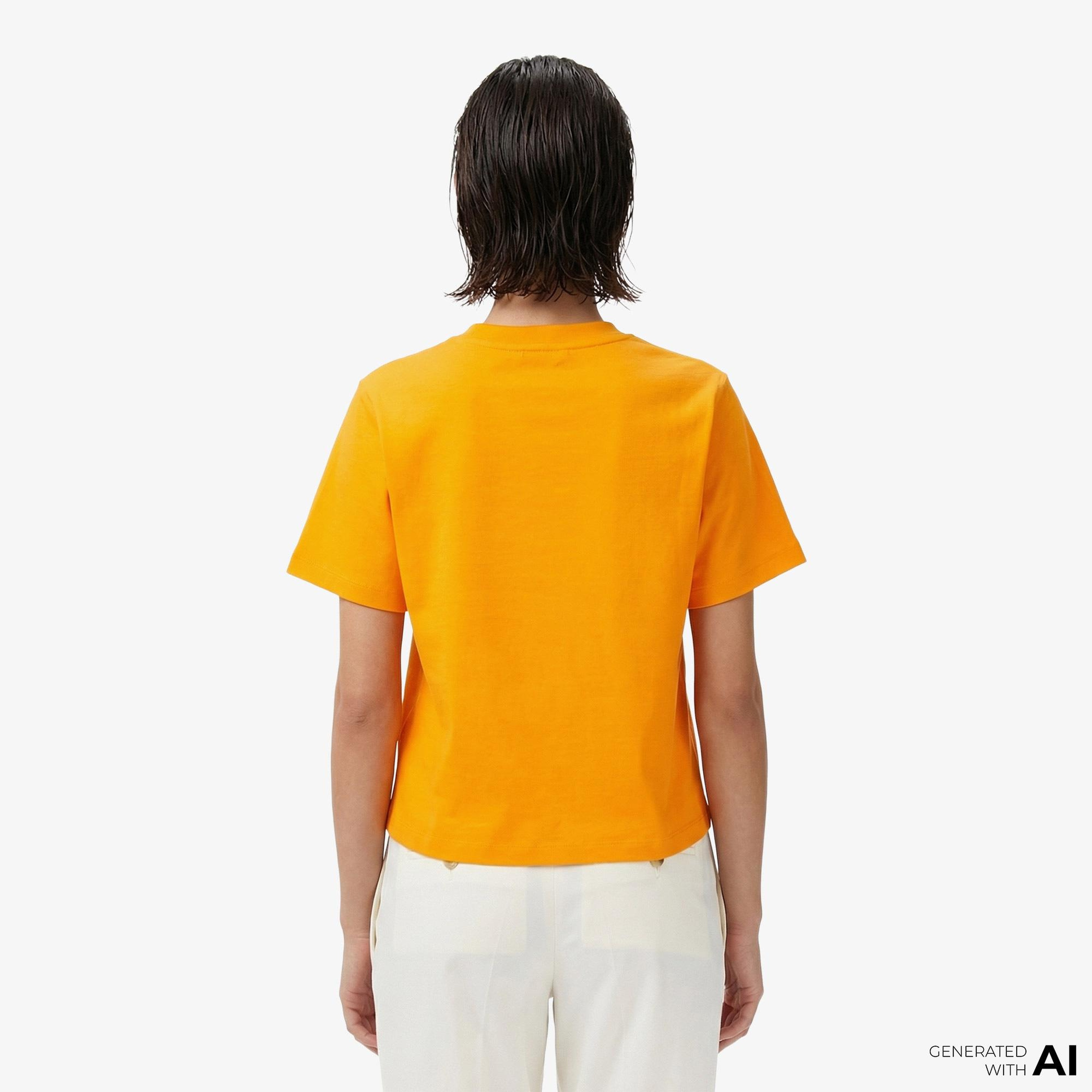 Tommy Hilfiger Interlock Ess Kadın Turuncu T-Shirt