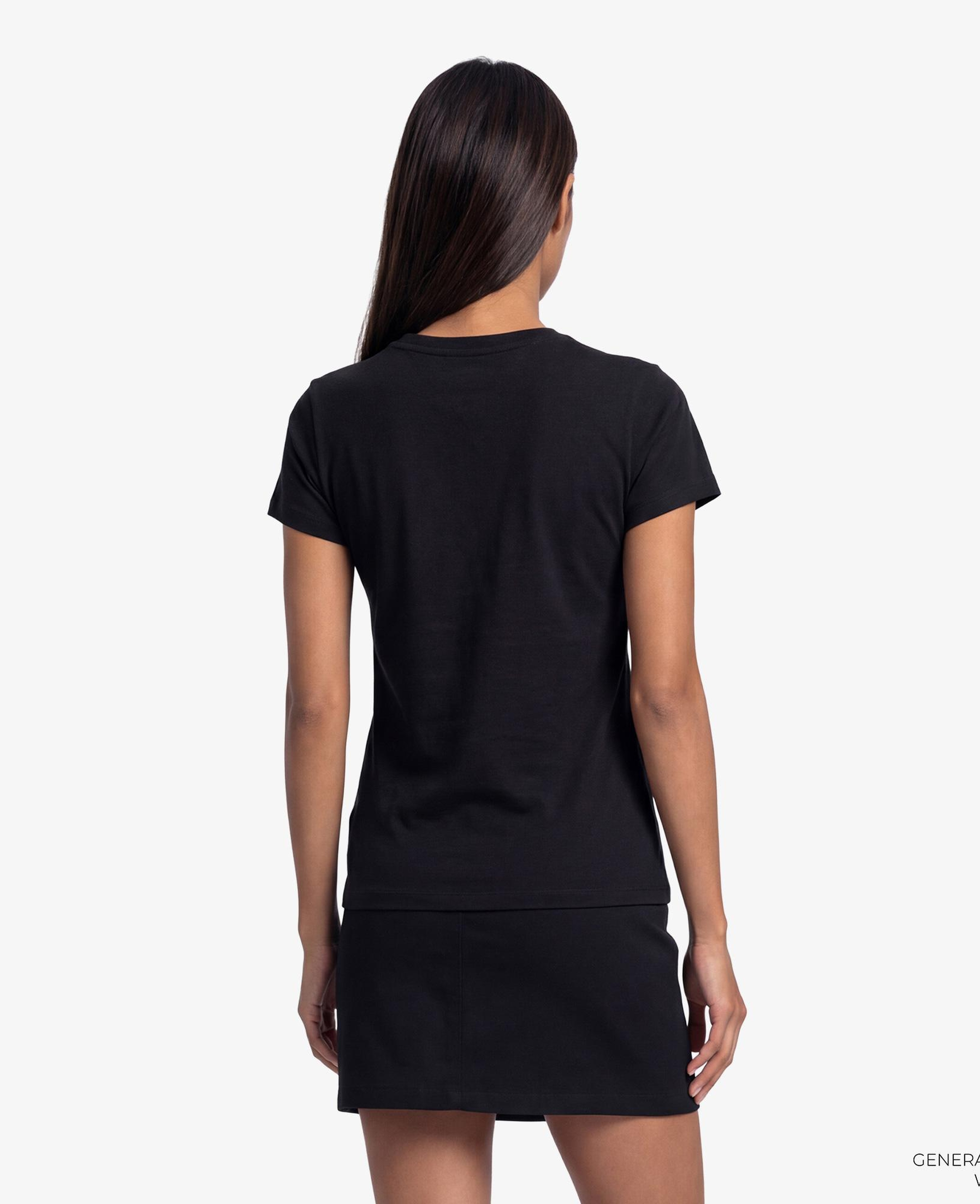 Tommy Hilfiger Linear Kadın Siyah T-Shirt