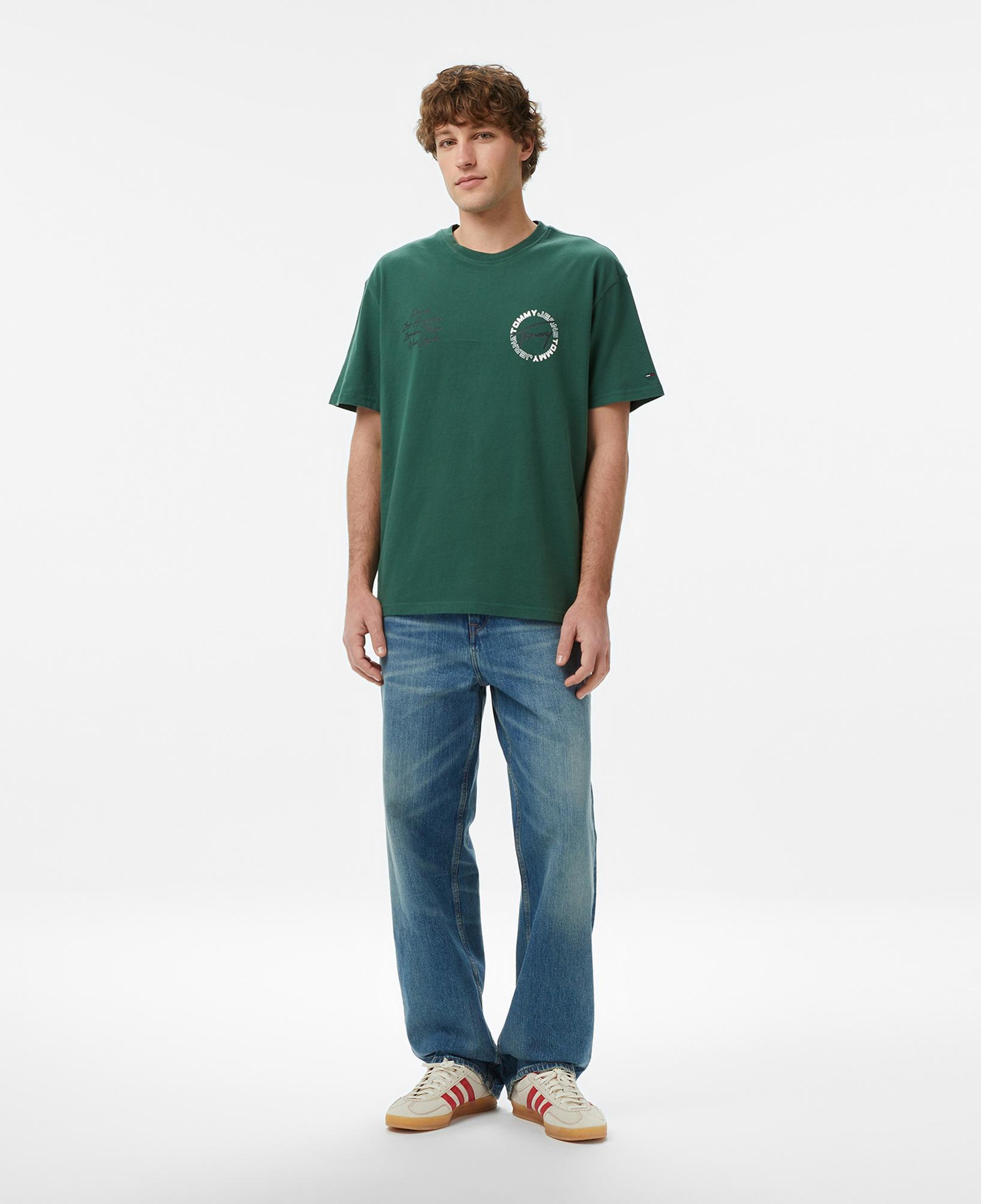 Tommy Hilfiger Signature Erkek Yeşil T-Shirt