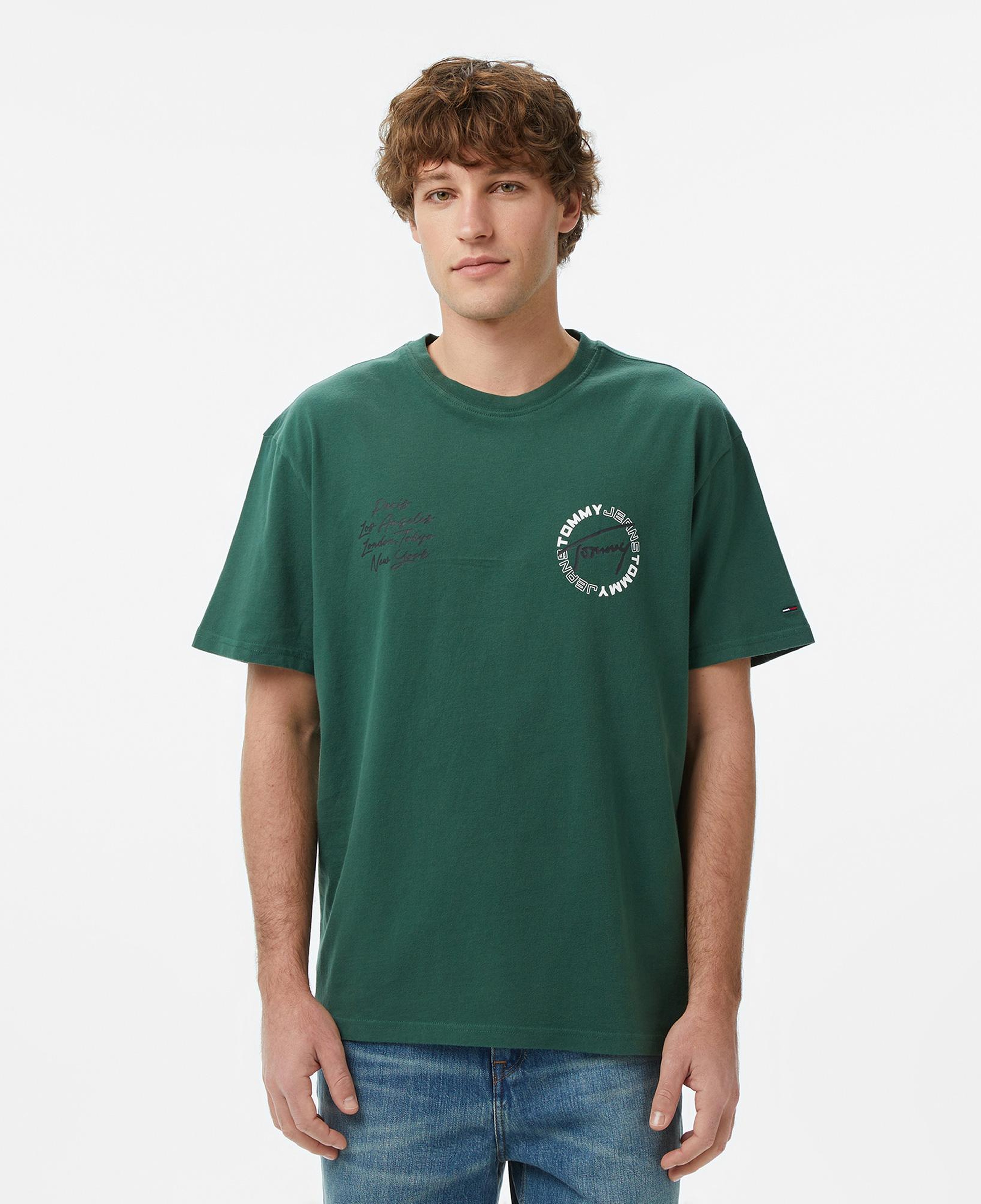 Tommy Hilfiger Signature Erkek Yeşil T-Shirt