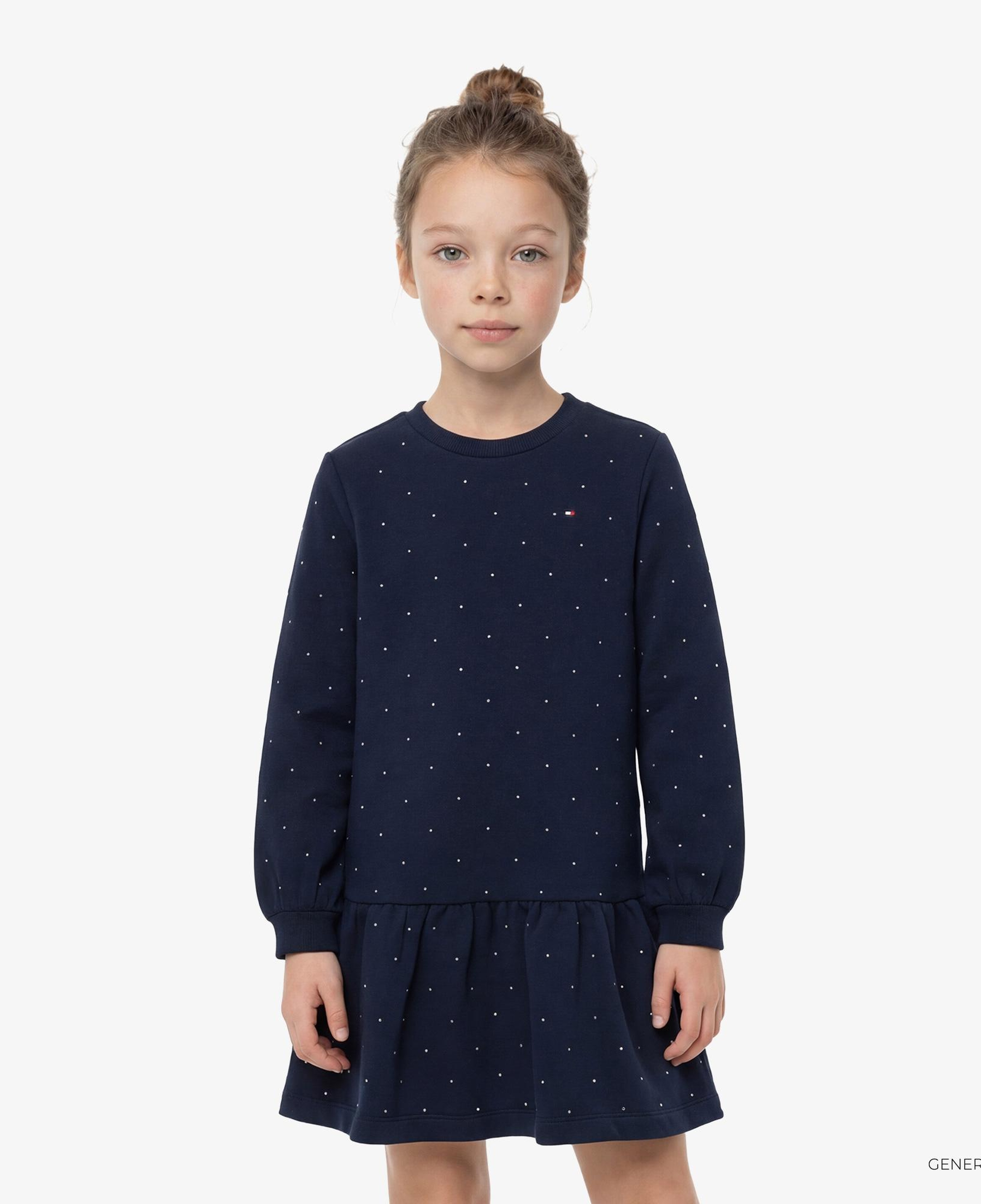 Tommy Hilfiger Festive Çocuk Lacivert Elbise