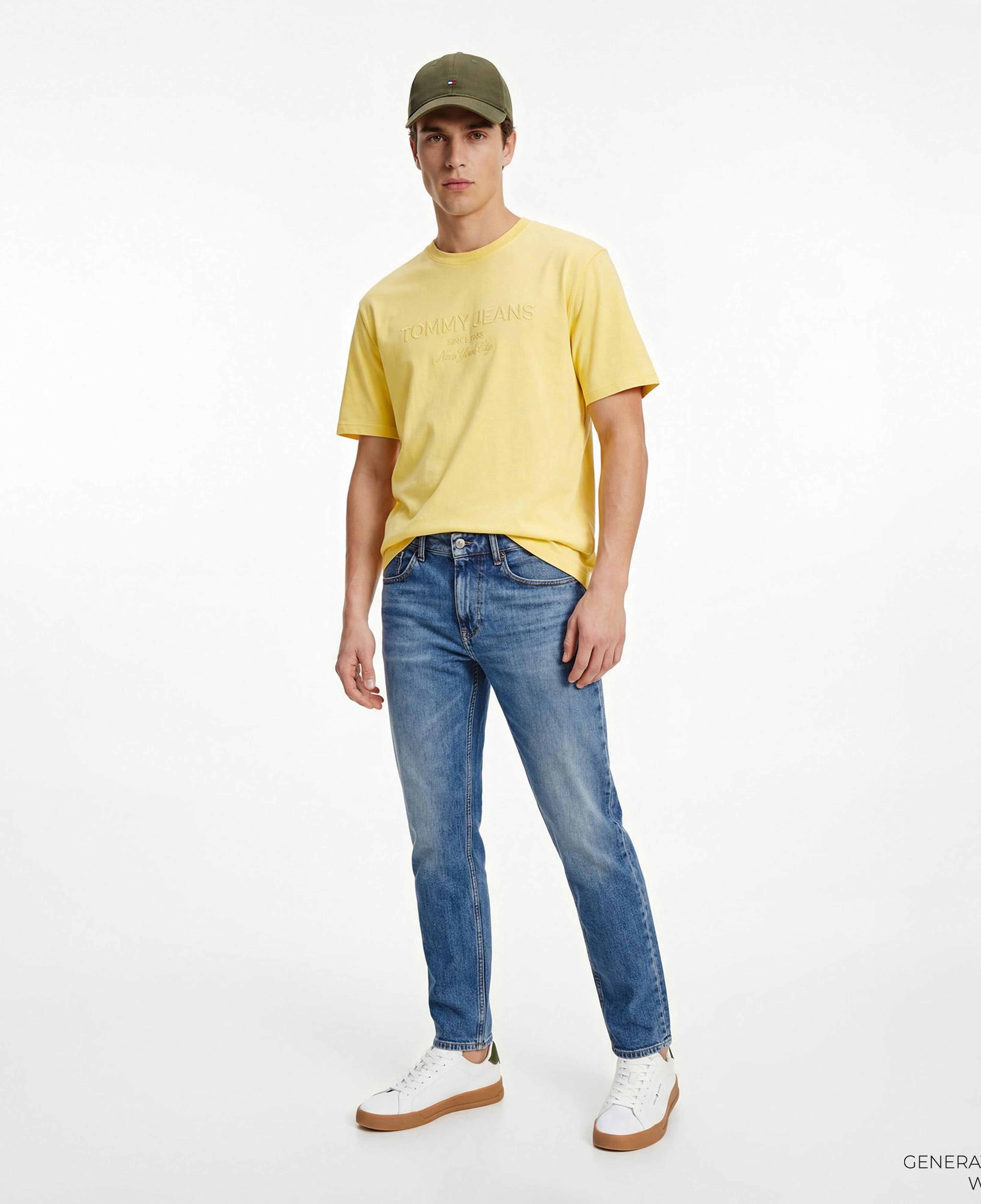 Tommy Hilfiger New Classics Erkek Sarı T-Shirt