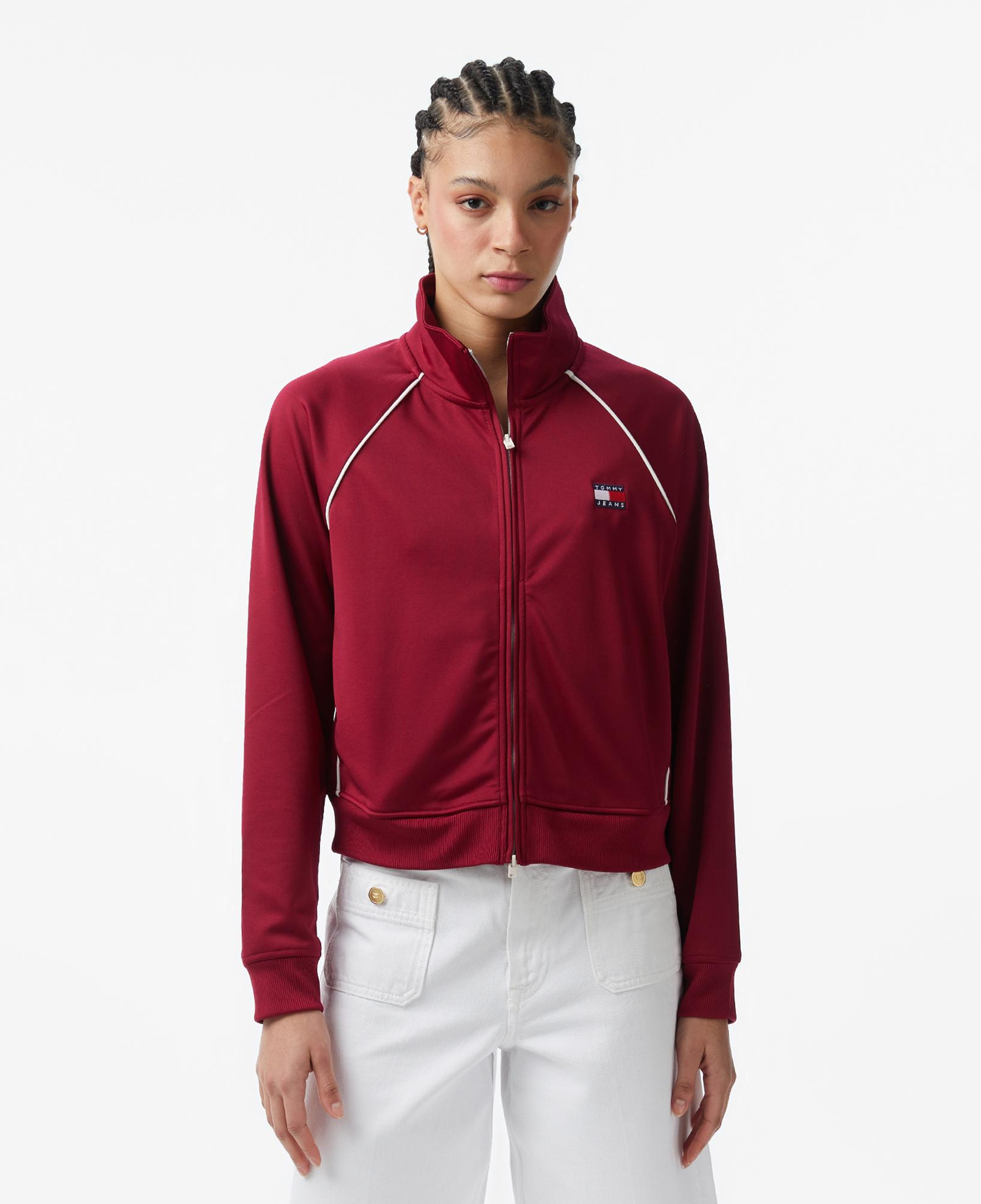 Tommy Hilfiger Badge Kadın Pembe Eşofman Üstü