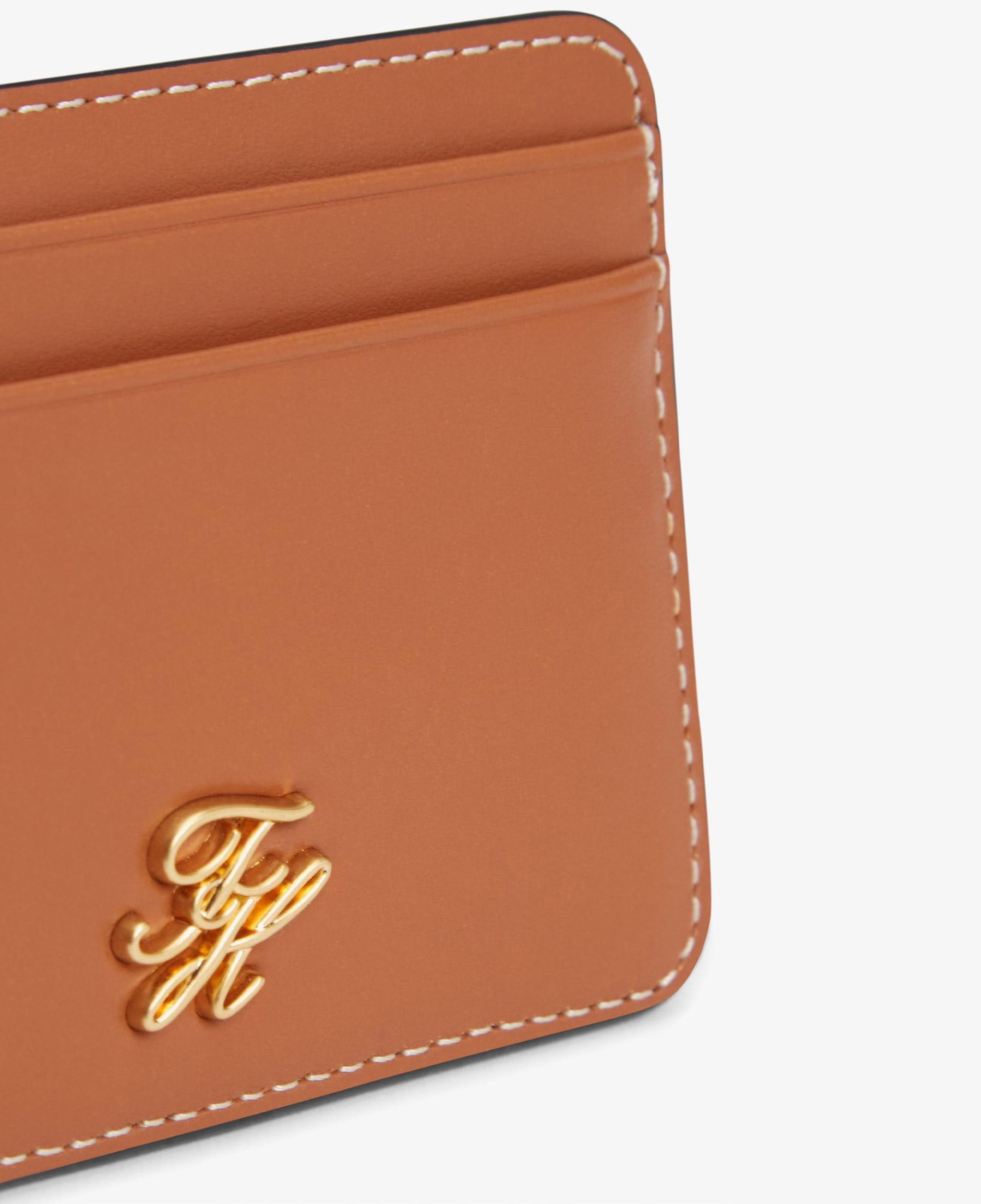 Tommy Hilfiger Script Leather Kadın Kahverengi Kartlık