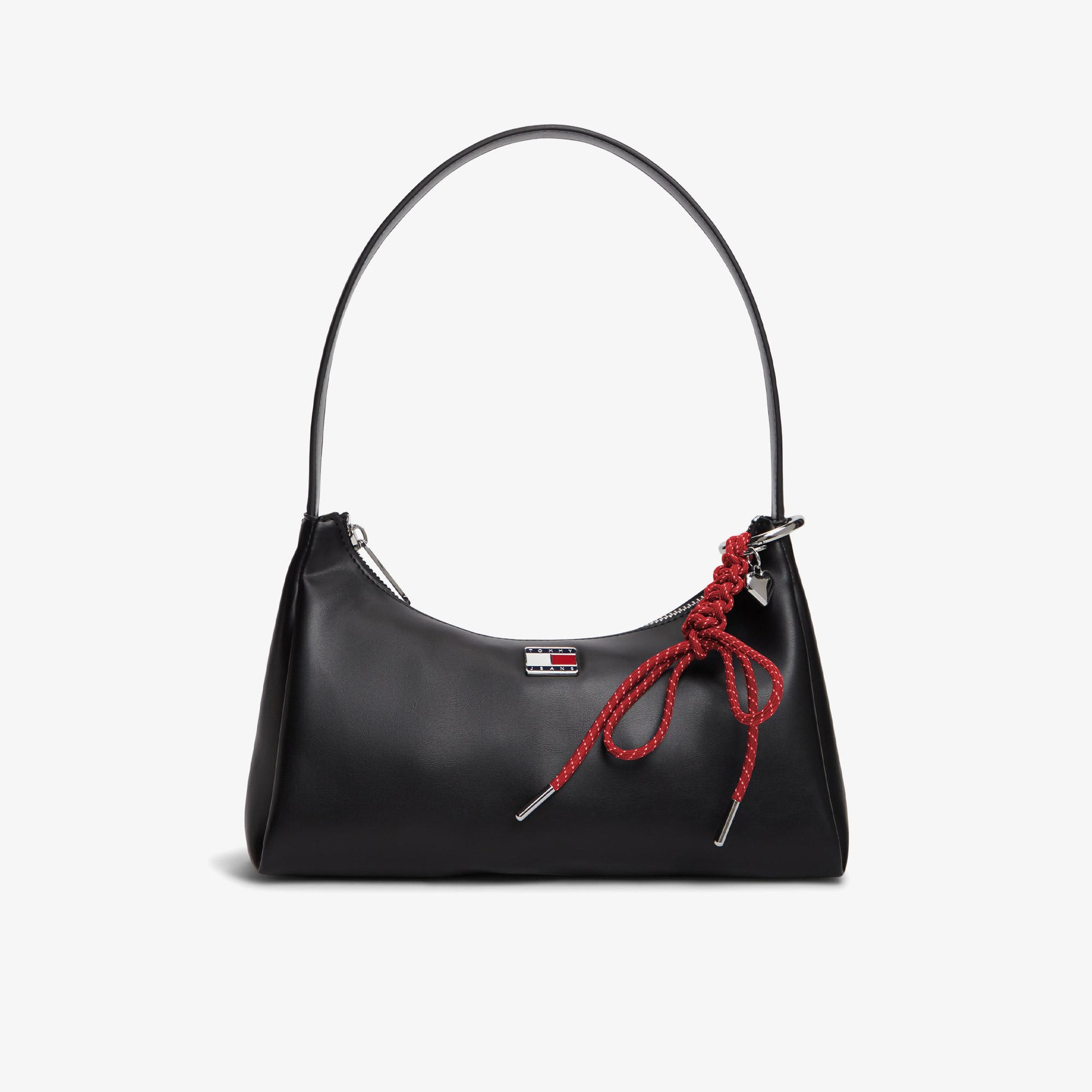 Tommy Hilfiger City Charm Kadın Siyah Omuz Çantası