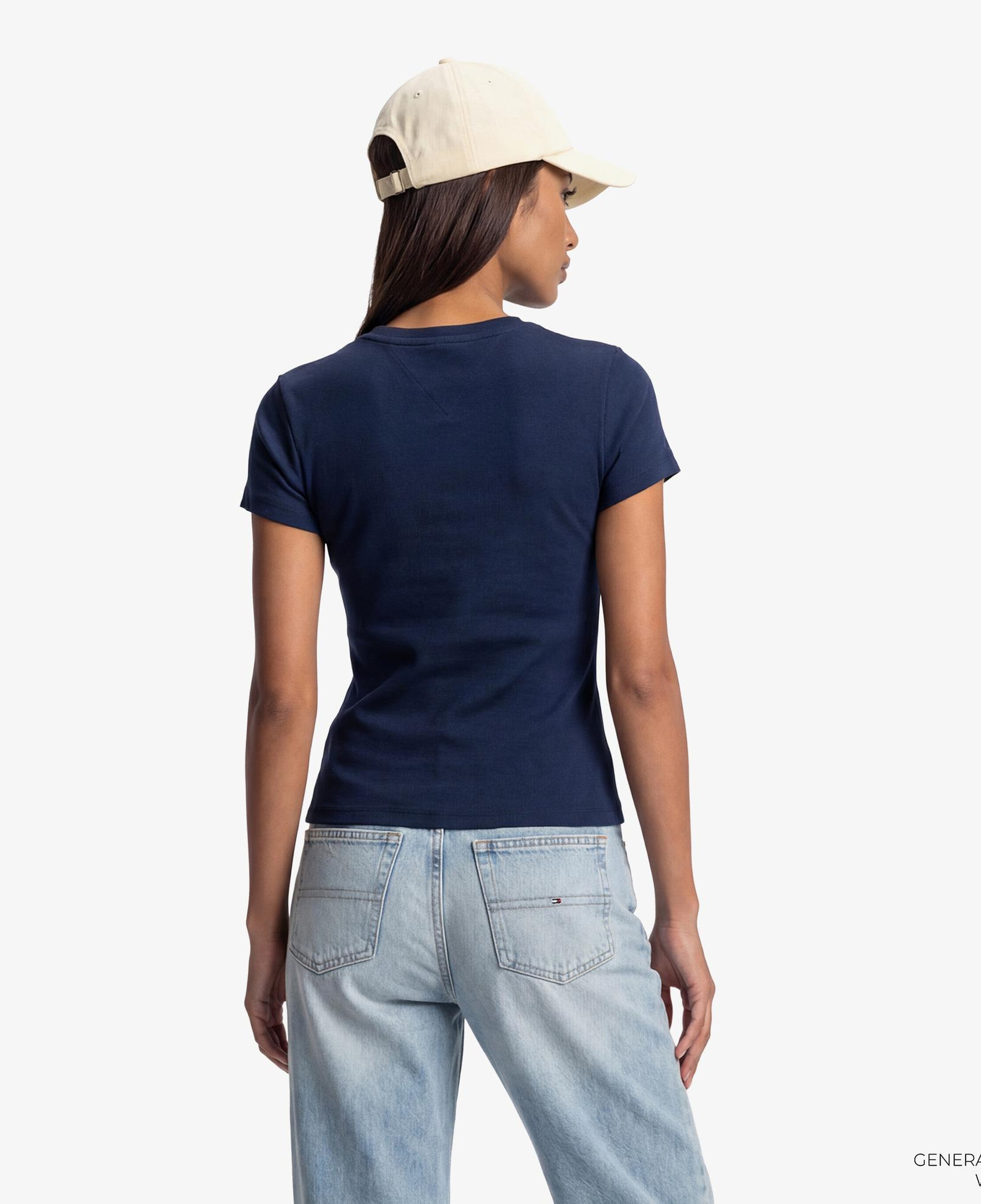 Tommy Hilfiger Essential Logo Kadın Lacivert T-Shirt