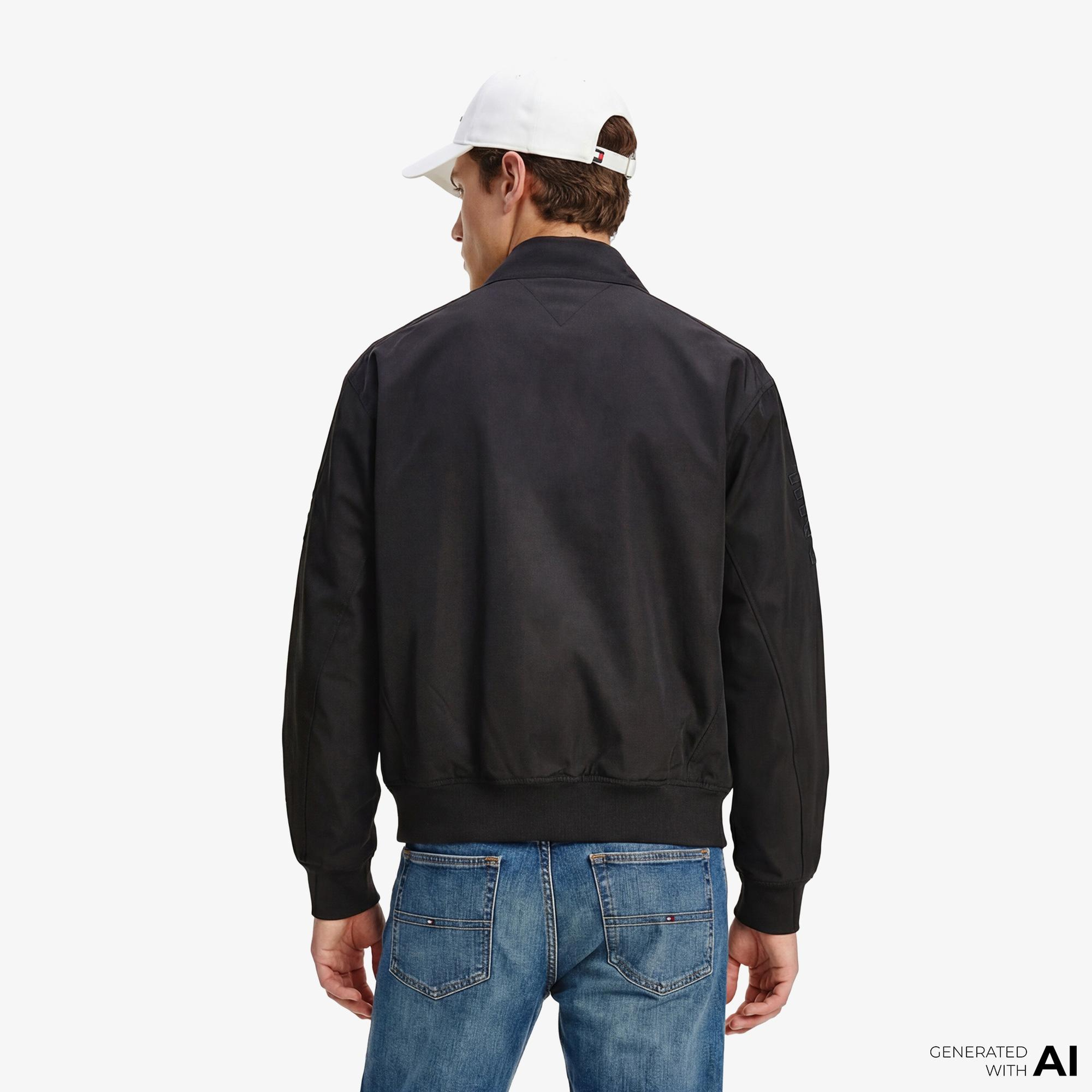 Tommy Hilfiger Moto Pack Erkek Siyah Ceket