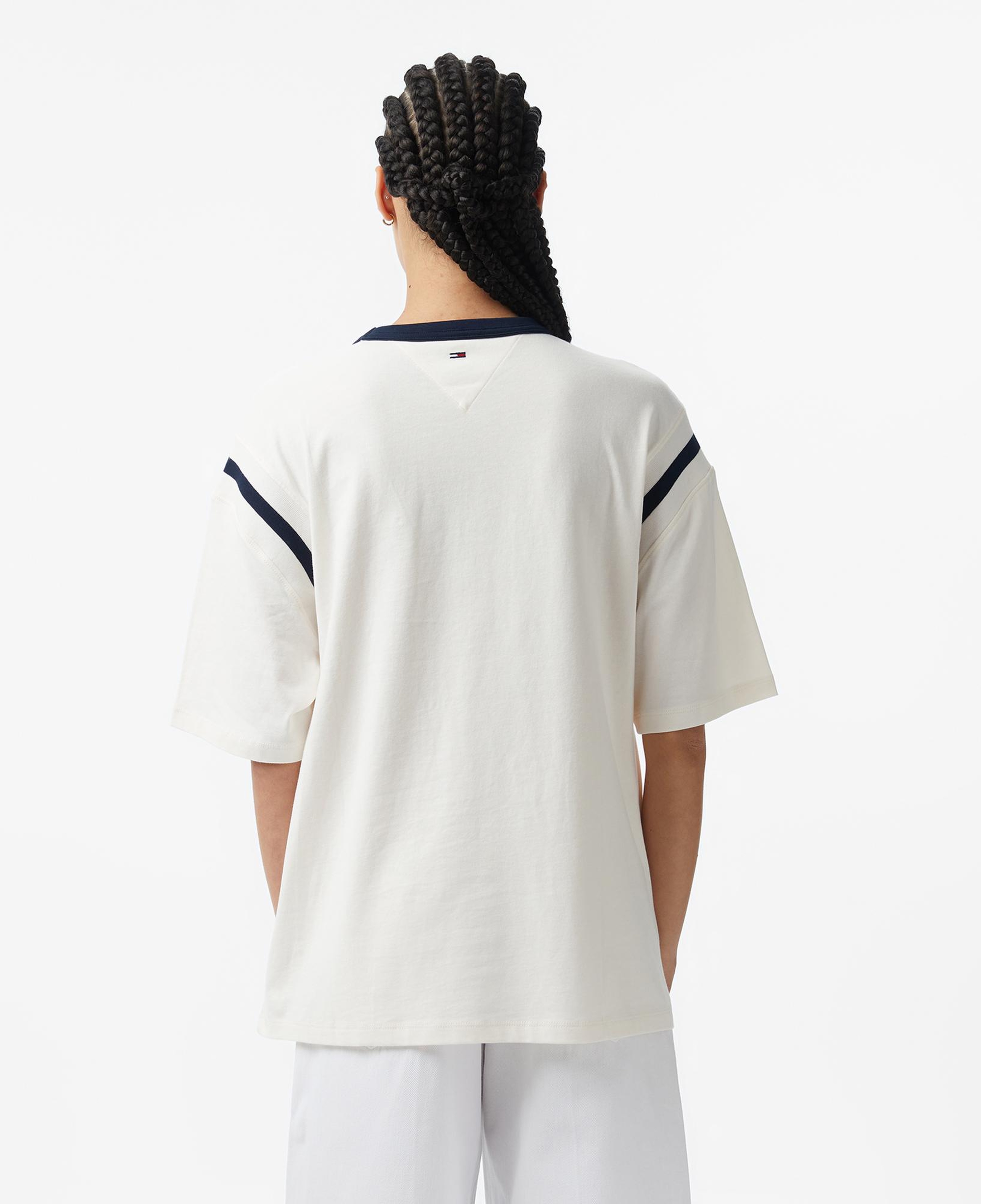 Tommy Hilfiger Varsity Kadın Beyaz T-Shirt