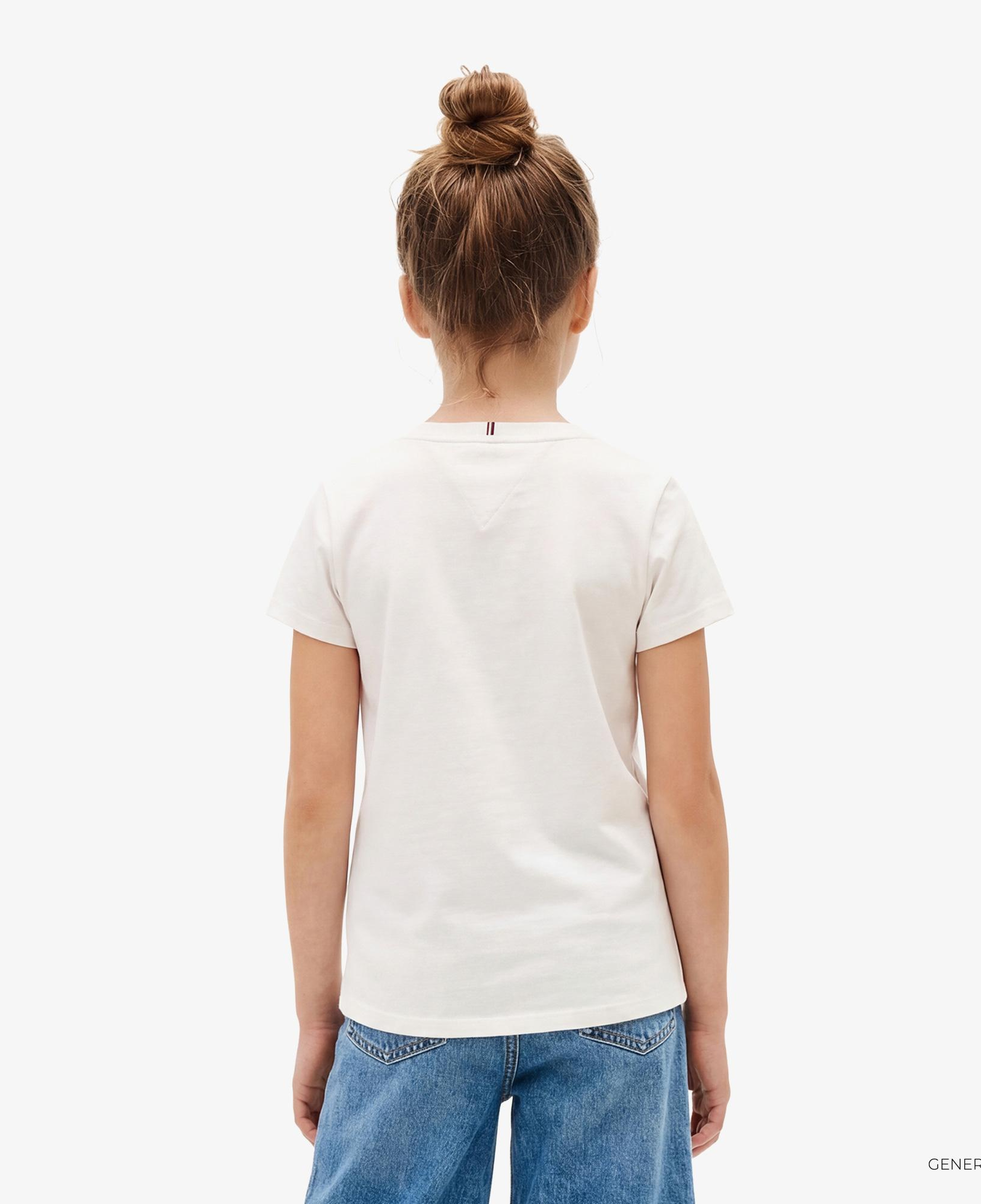 Tommy Hilfiger Flower Çocuk Beyaz T-Shirt