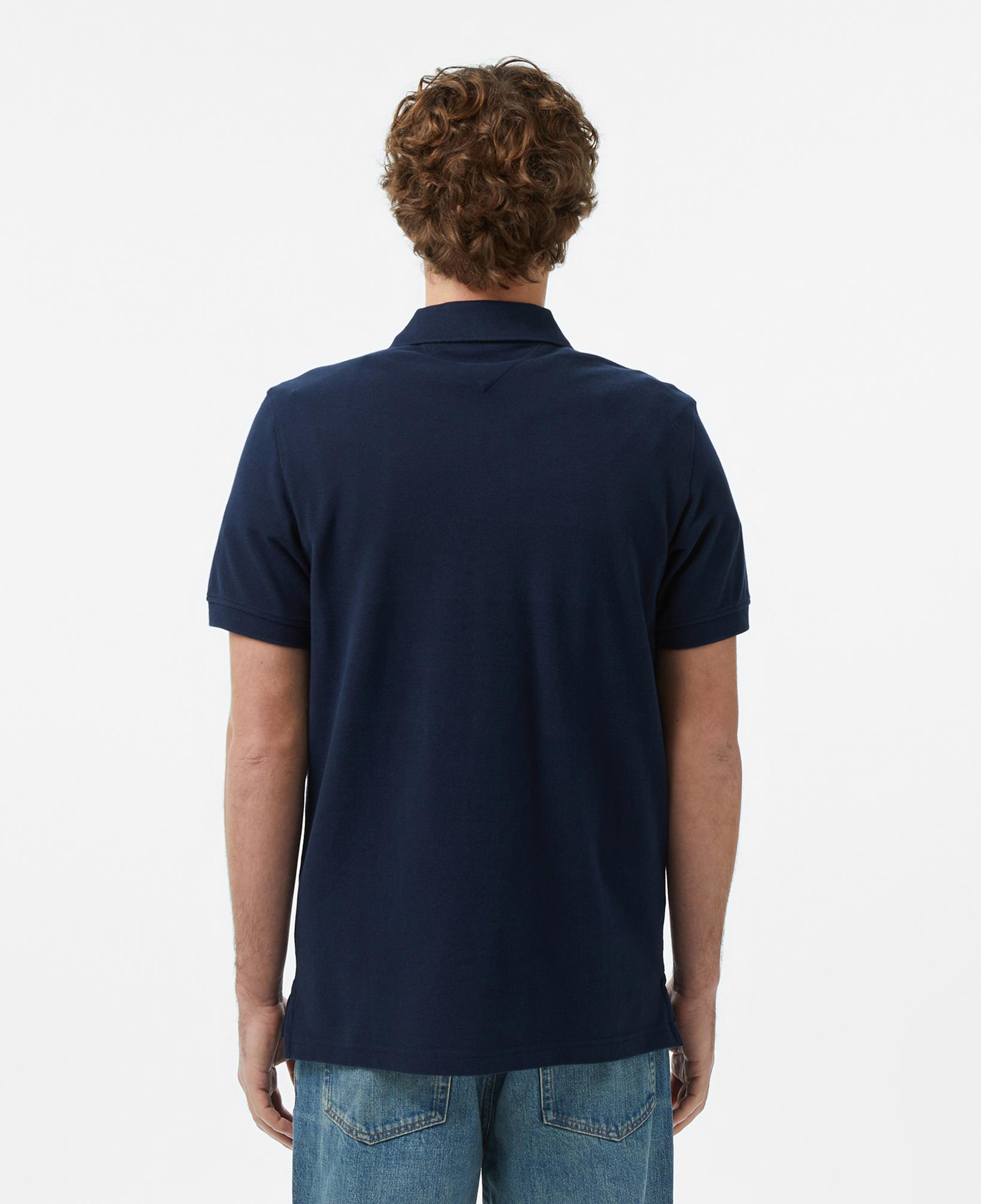 Tommy Hilfiger Classic Flag Erkek Lacivert Polo Yaka T-Shirt