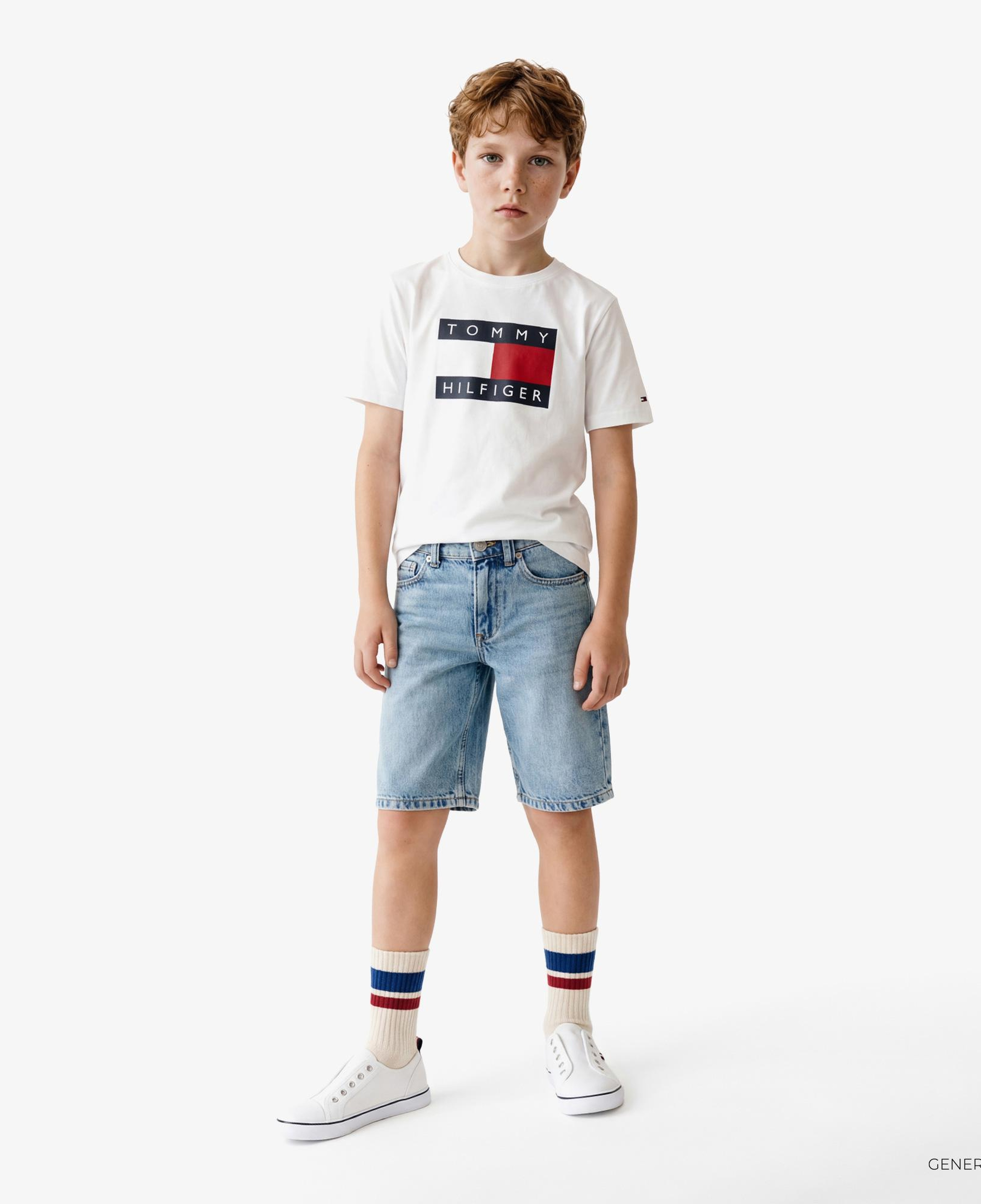 Tommy Hilfiger Heritage Çocuk Beyaz T-Shirt