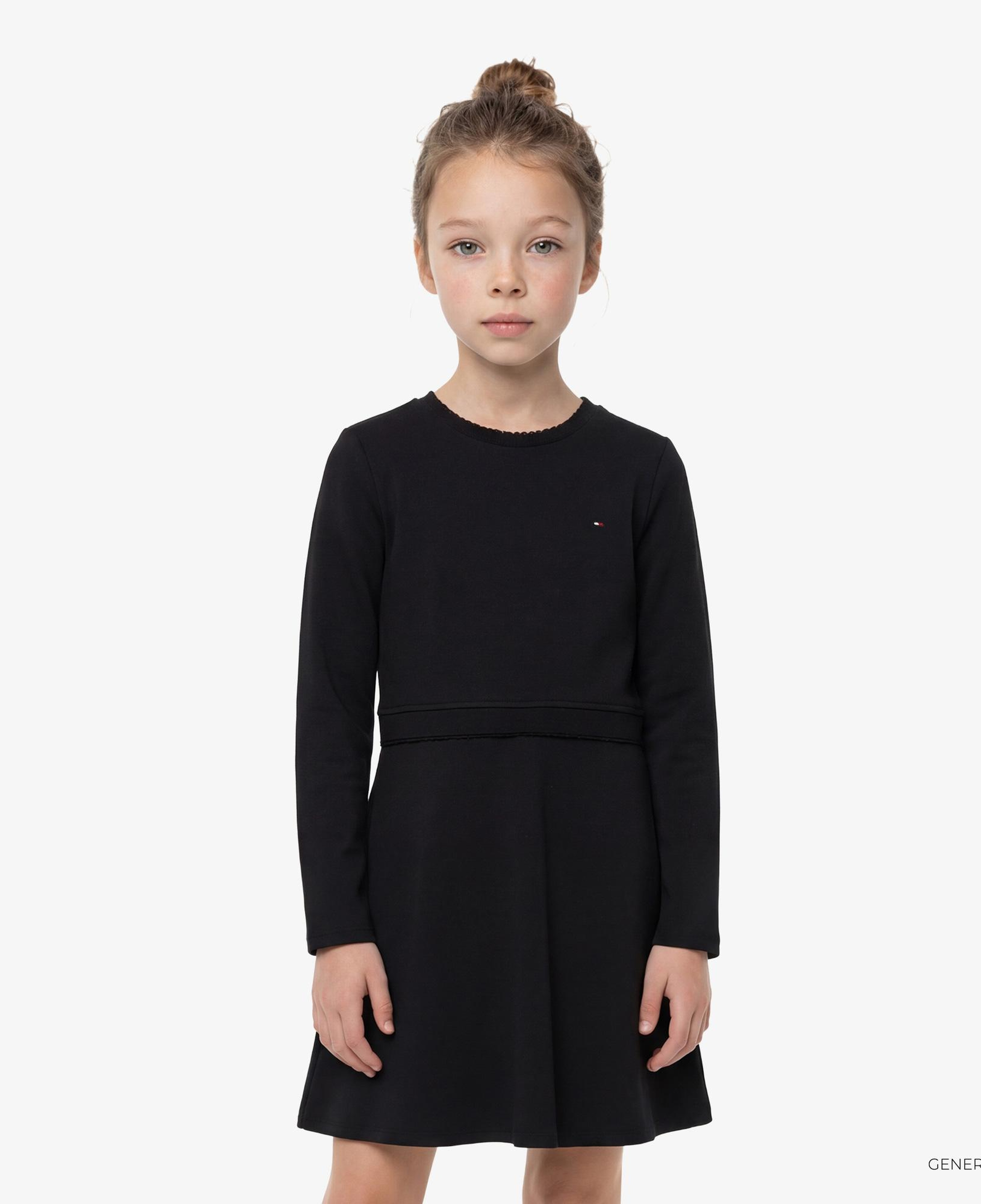 Tommy Hilfiger Essentials Çocuk Siyah Elbise