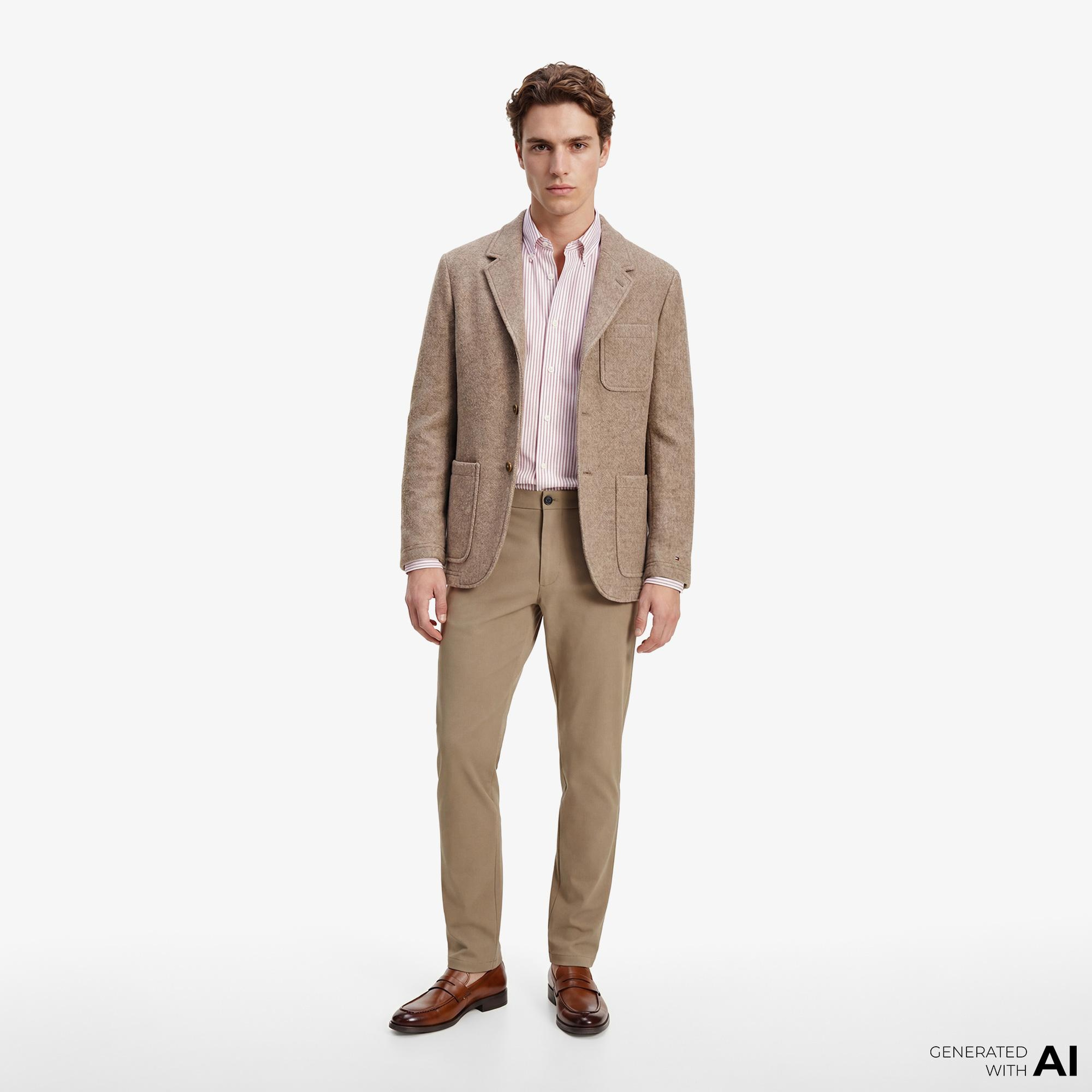 Tommy Hilfiger Core Essentials Erkek Kırmızı Gömlek