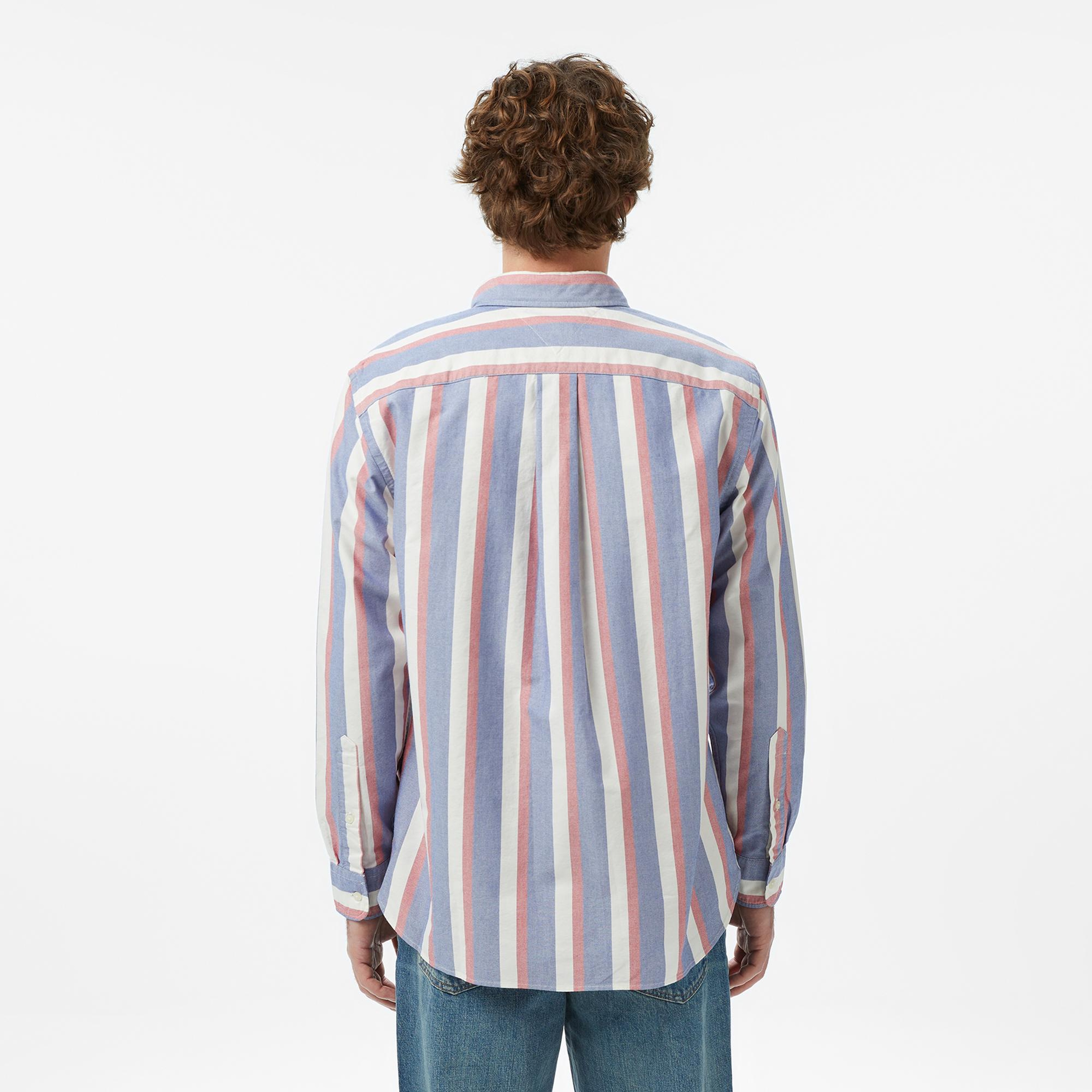 Tommy Hilfiger Seasonal Pattern Erkek Mavi Gömlek