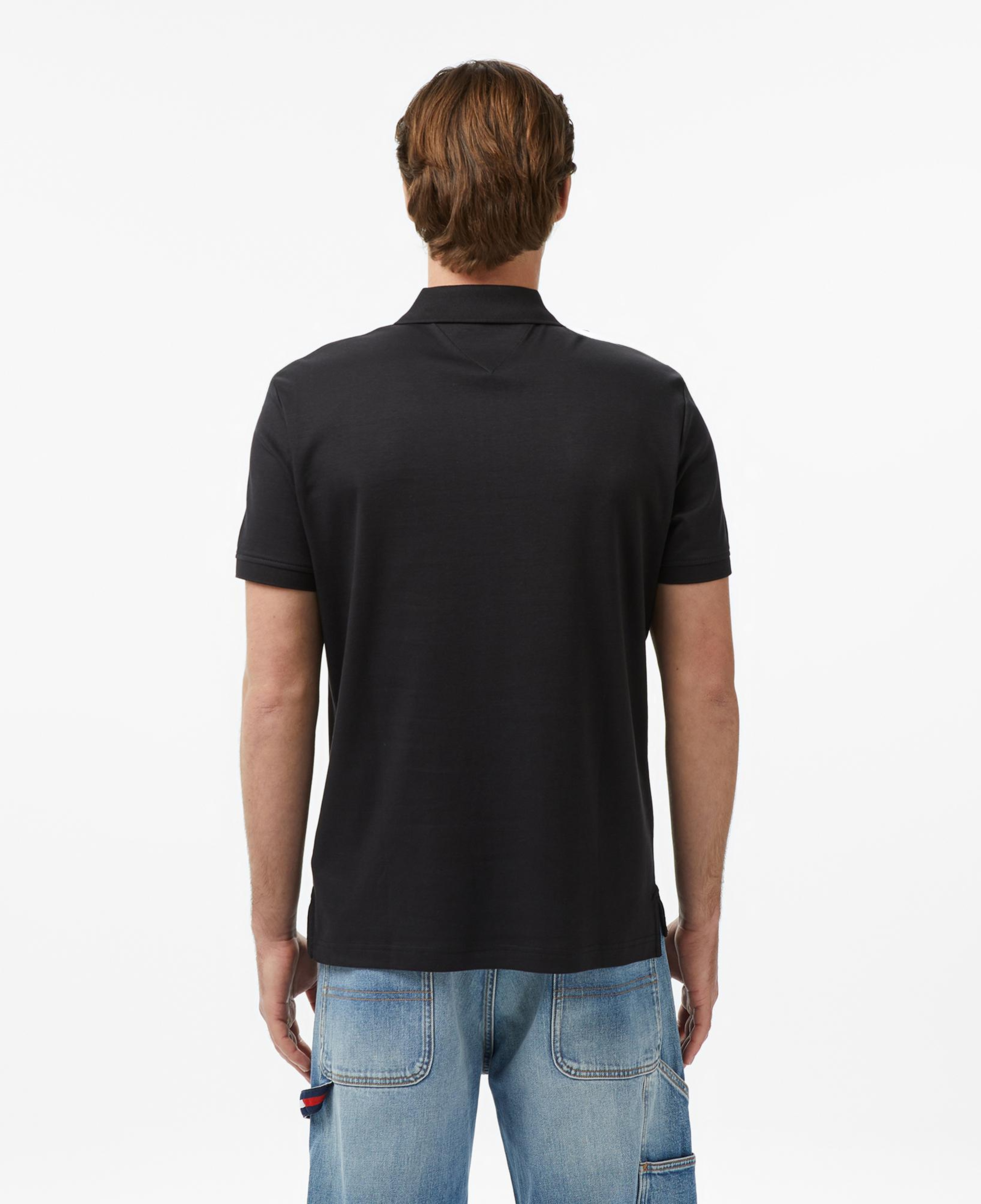 Tommy Hilfiger Elevated Essentials Erkek Siyah Polo Yaka T-Shirt