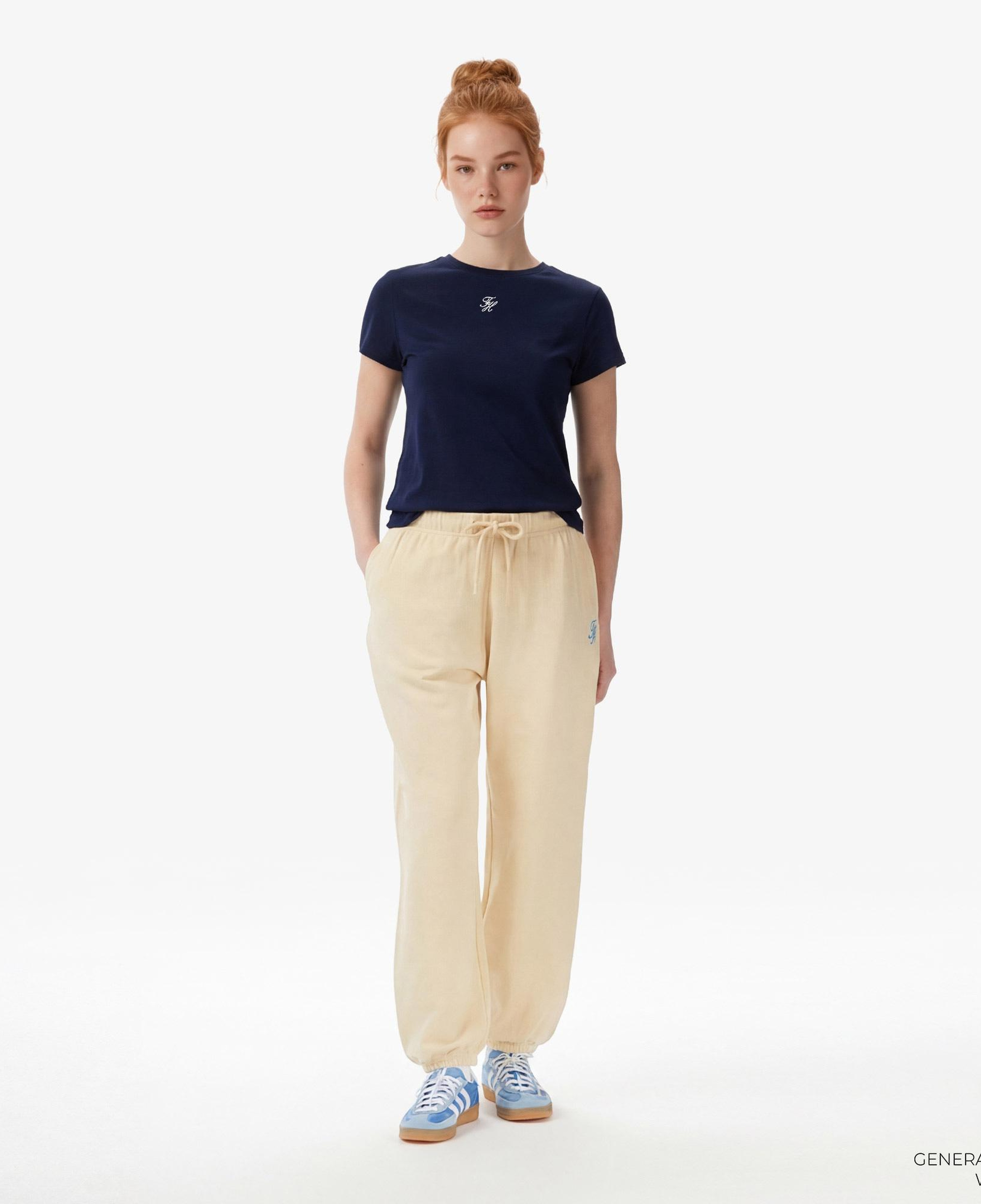 Tommy Hilfiger Emboss Kadın Lacivert T-Shirt