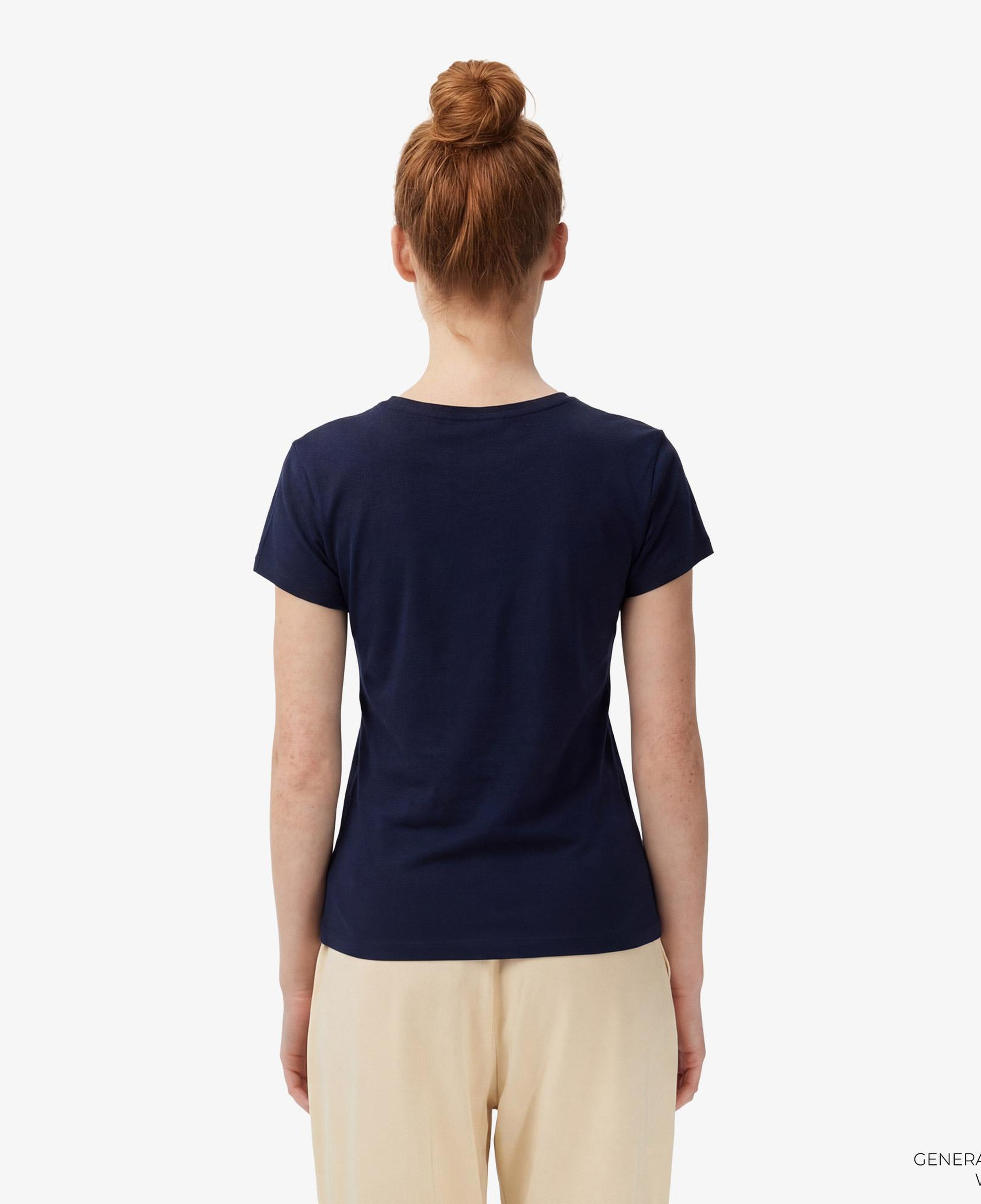 Tommy Hilfiger Emboss Kadın Lacivert T-Shirt