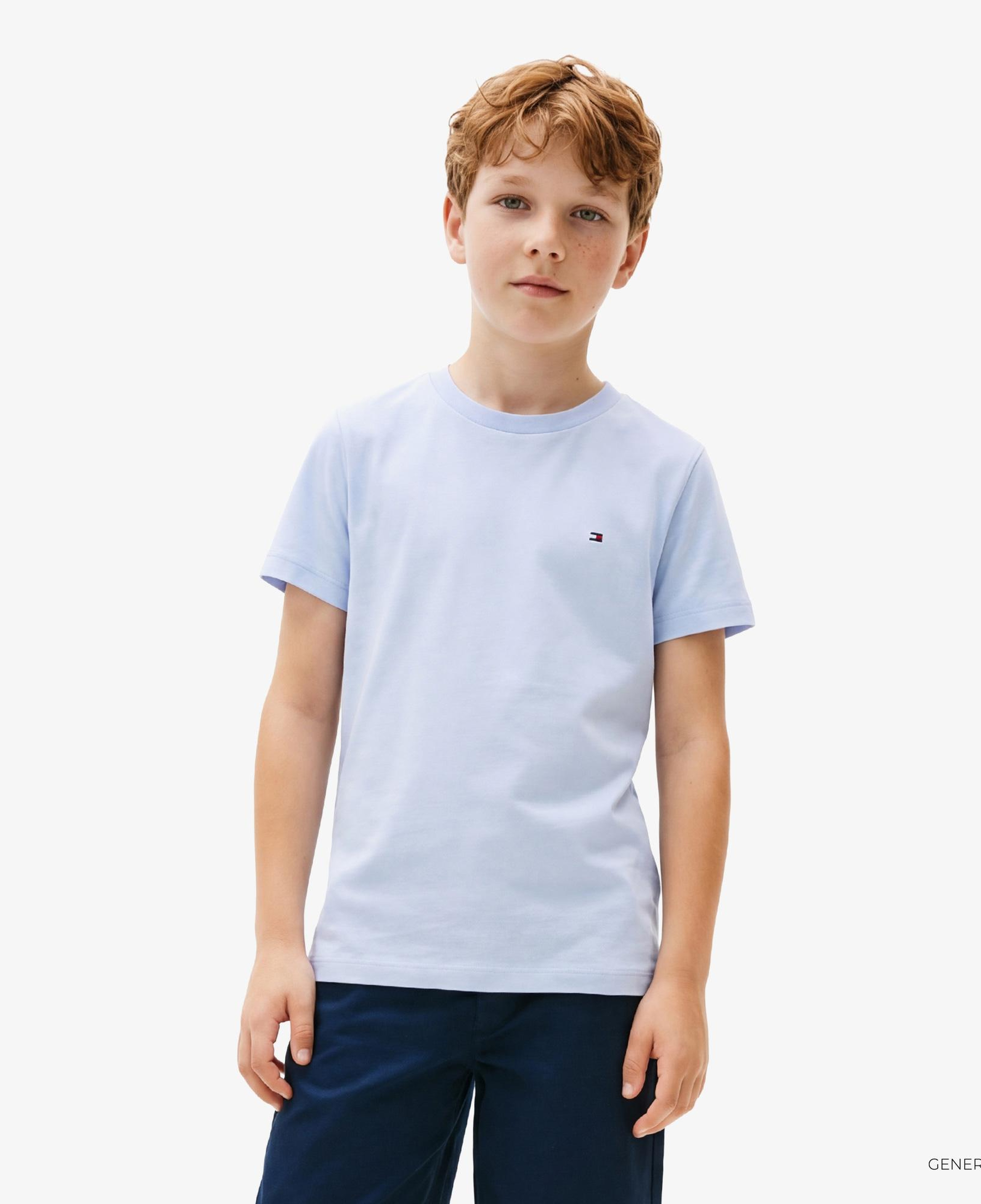 Tommy Hilfiger Essentials Çocuk Mavi Crop T-Shirt