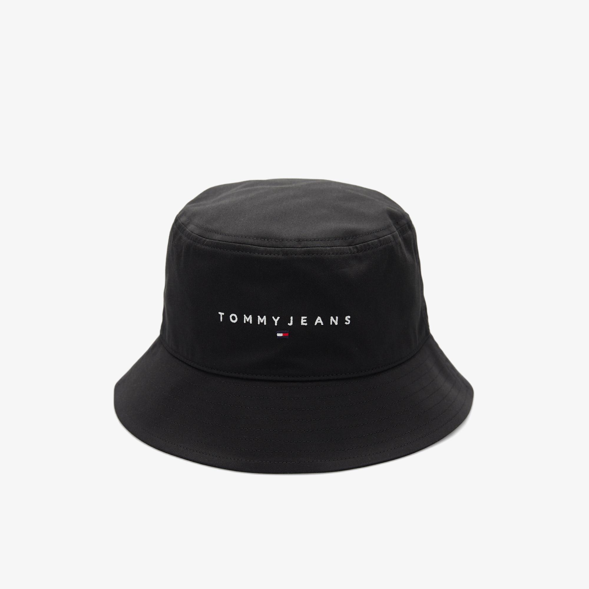 Tommy Hilfiger Linear Logo Erkek Siyah Şapka