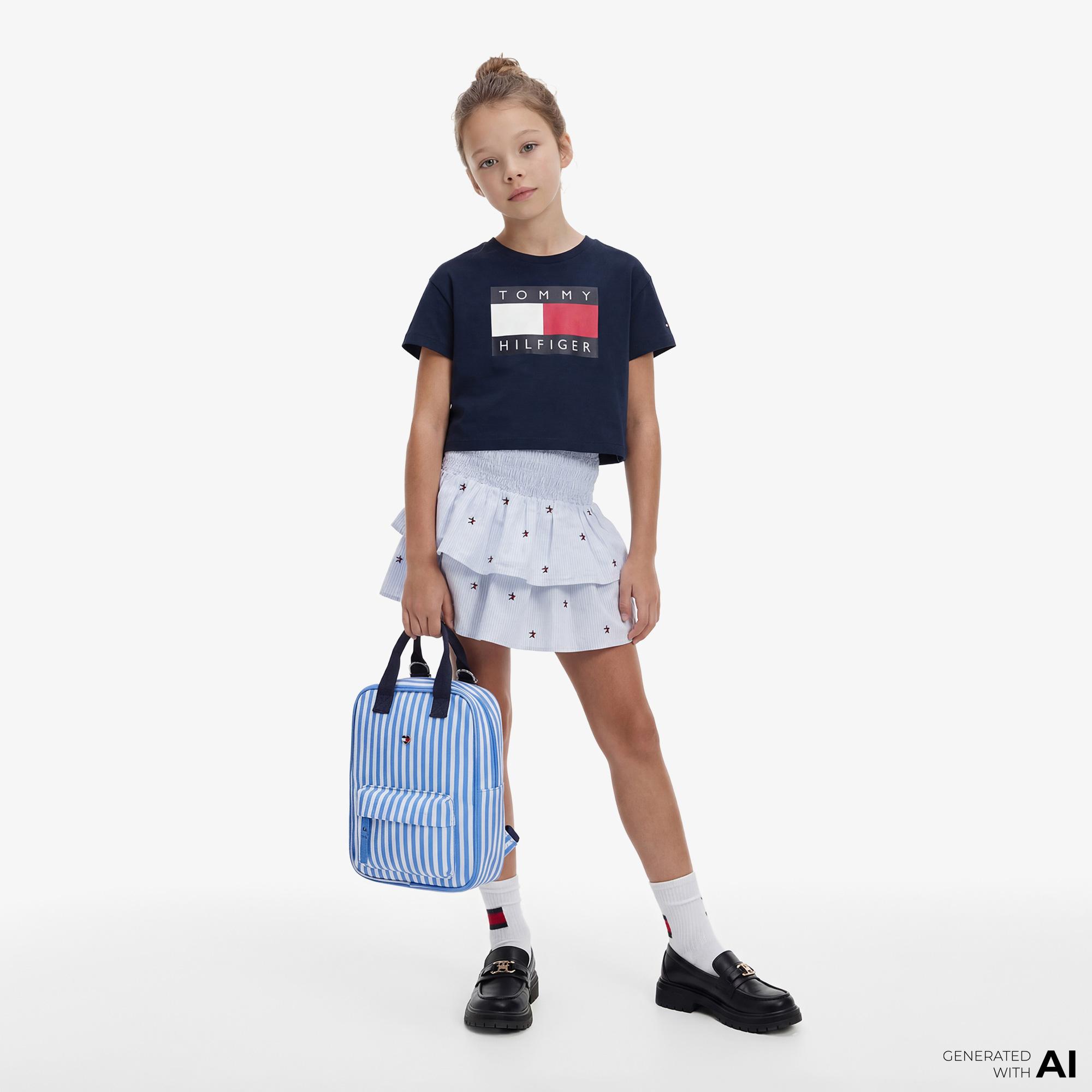 Tommy Hilfiger Heritage Çocuk Lacivert T-Shirt