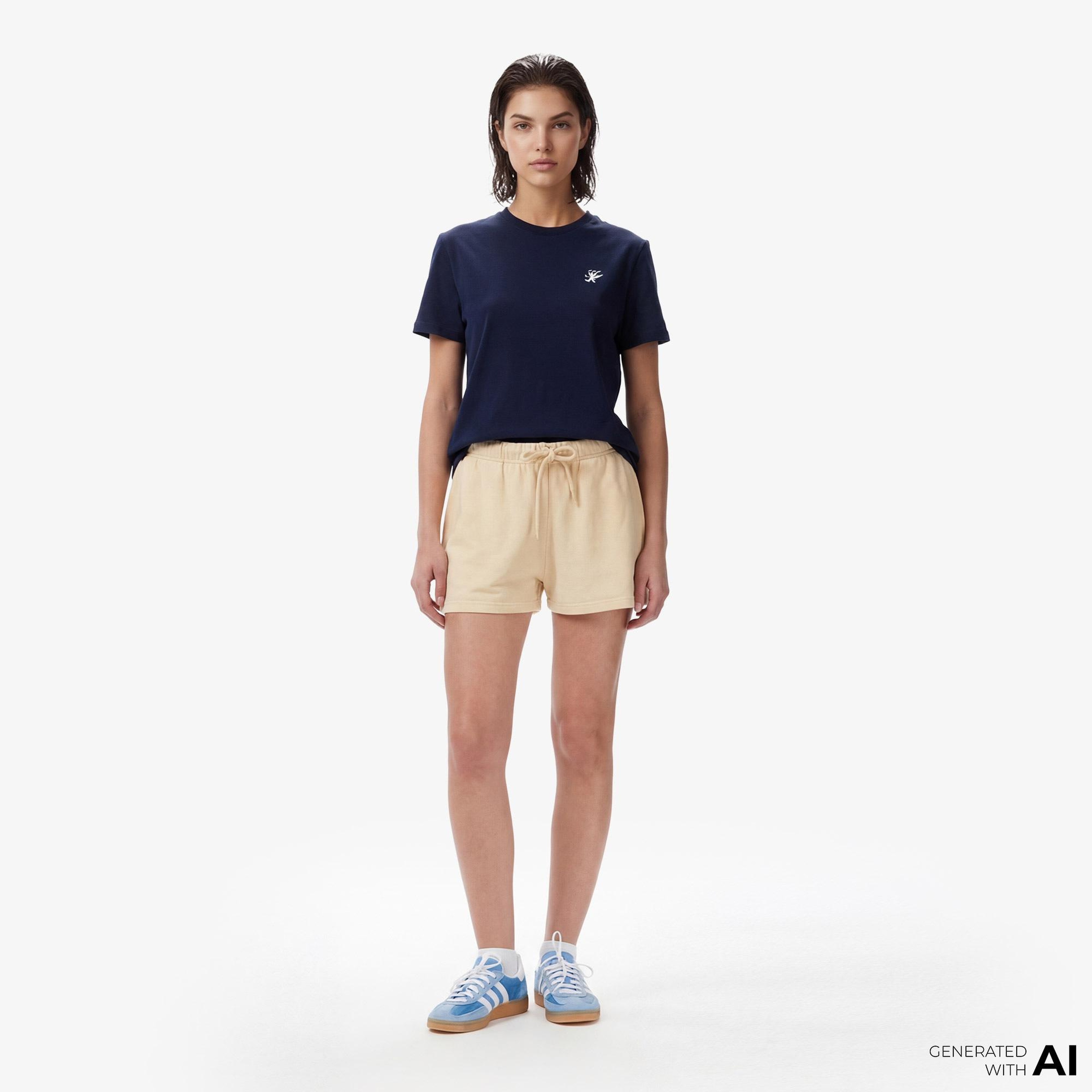 Tommy Hilfiger Script Kadın Bej Şort