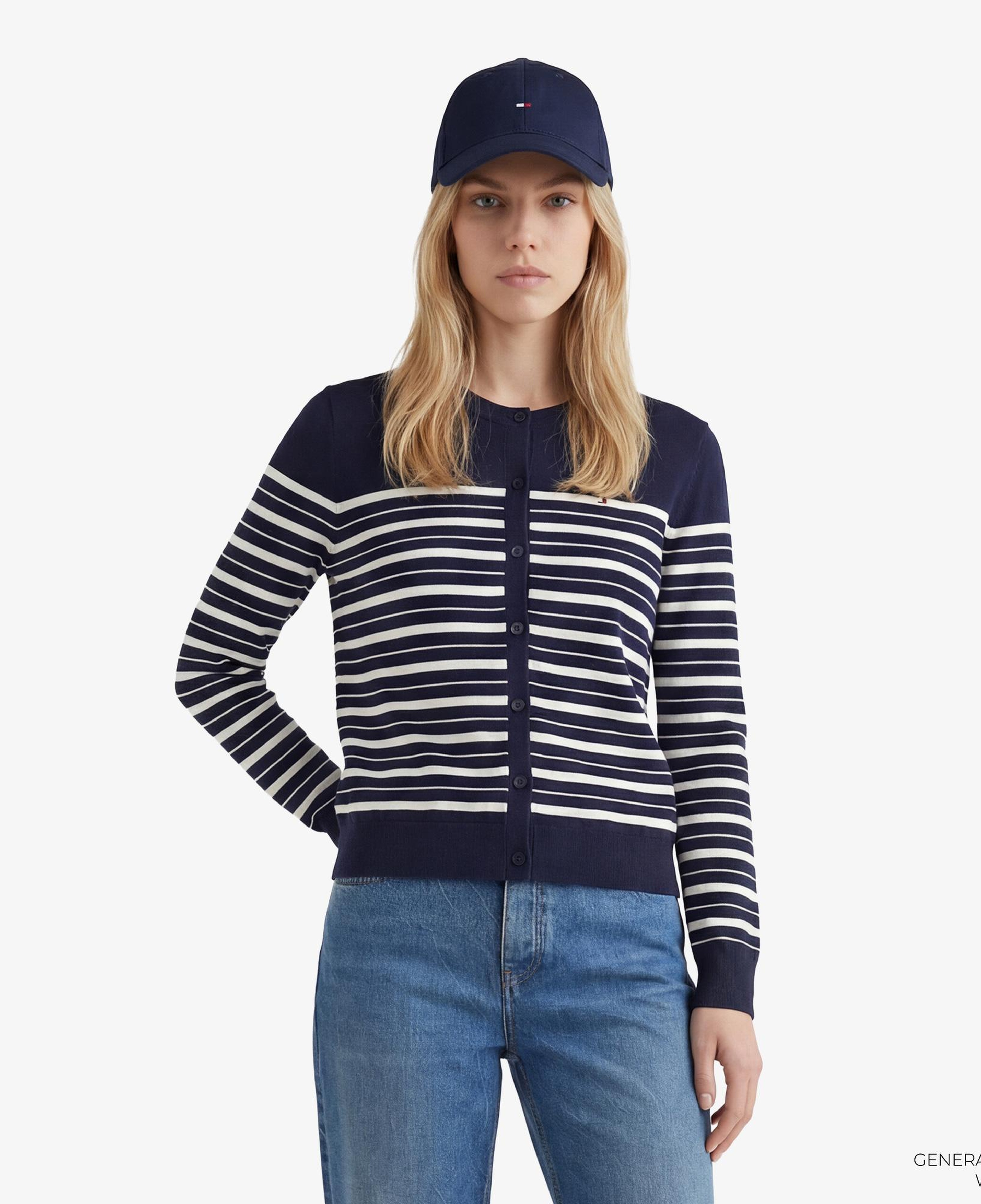 Tommy Hilfiger Jersey Fine Kadın Lacivert Triko